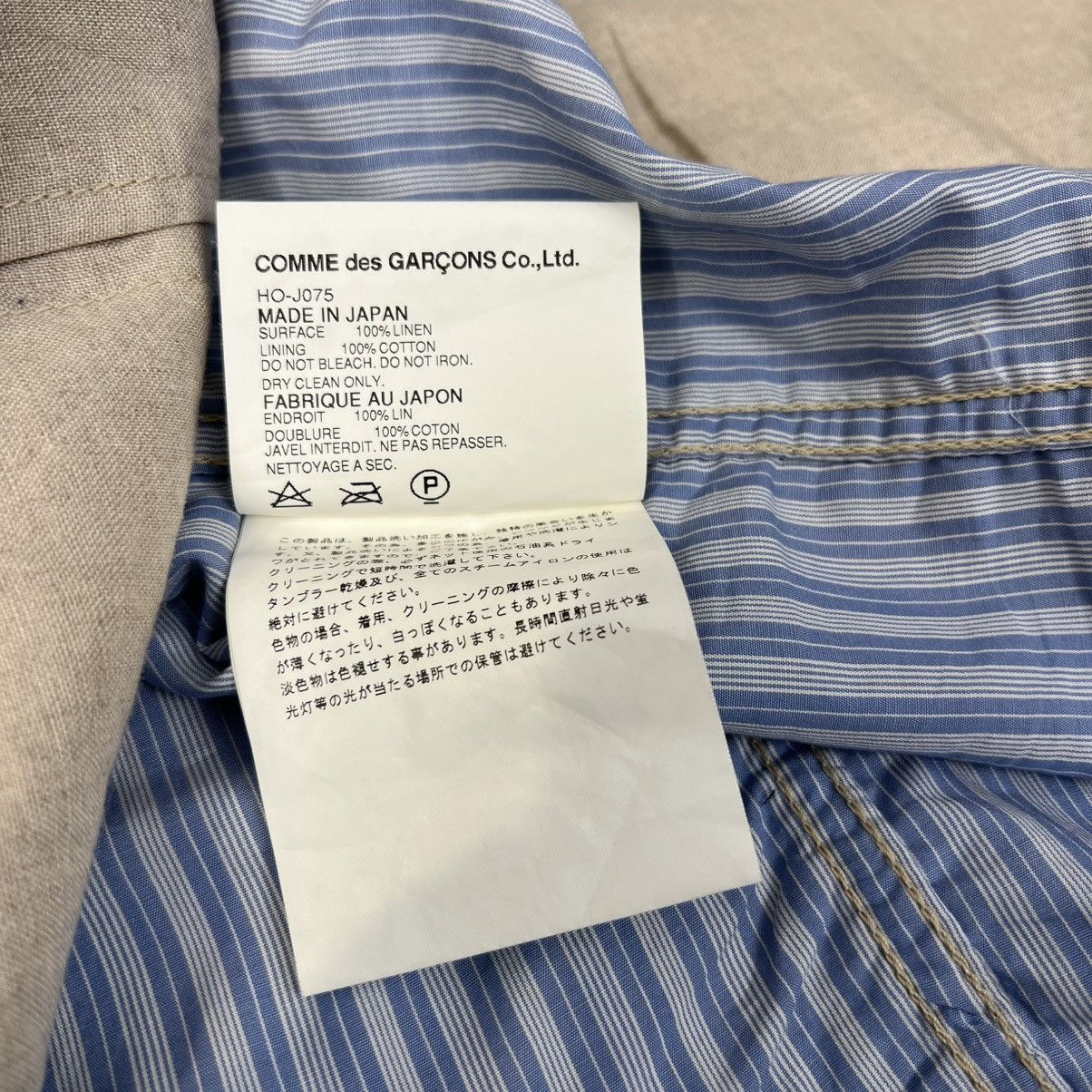Comme des Garcons Homme Plus Comme des Garçons Homme Linen Blazer - Beige, Japan 🇯🇵 Size 42S - 13 Thumbnail