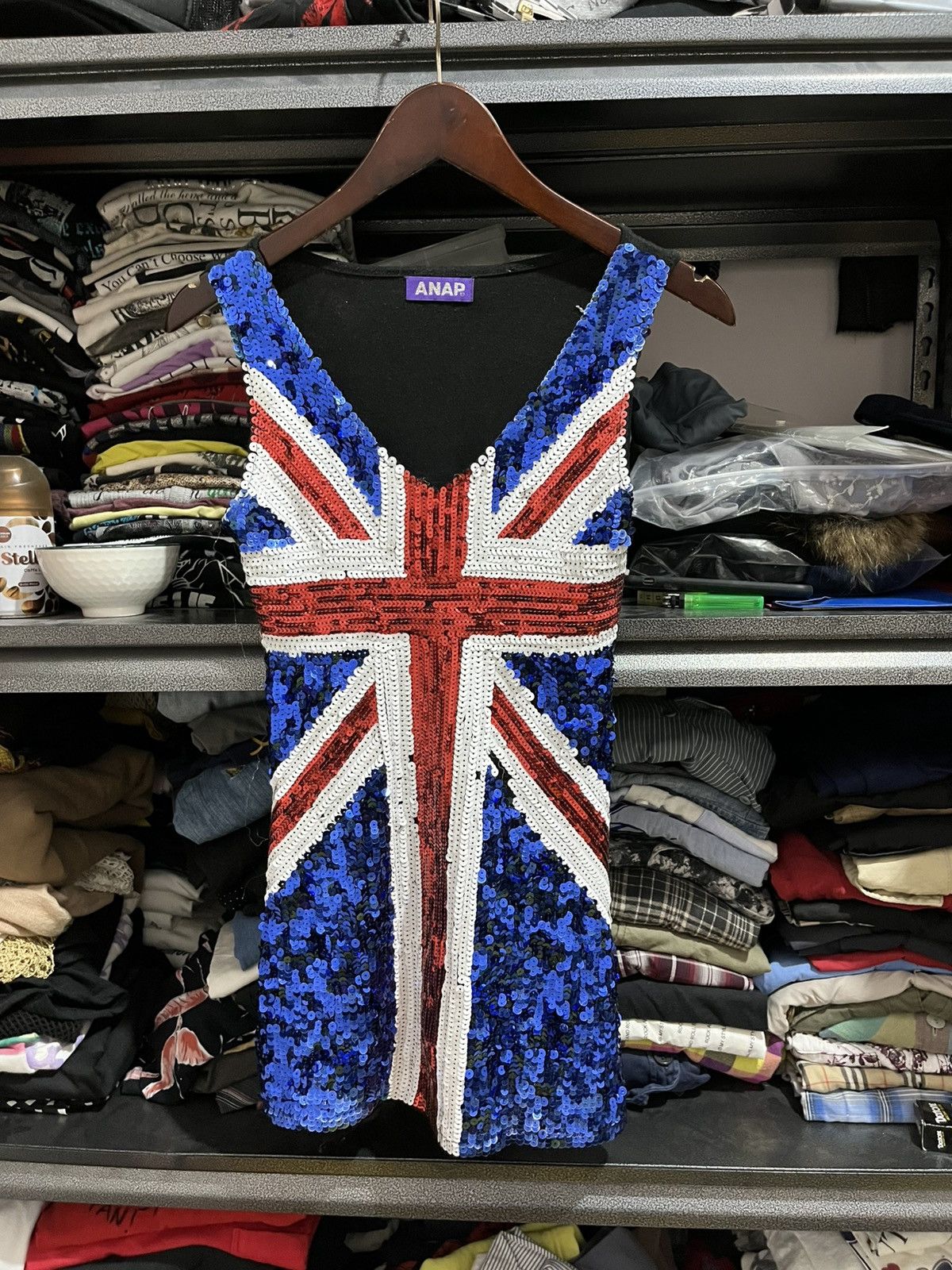 Japanese Brand Anap girl UK flag gliter Size S / US 4 / IT 40 - 1 Thumbnail