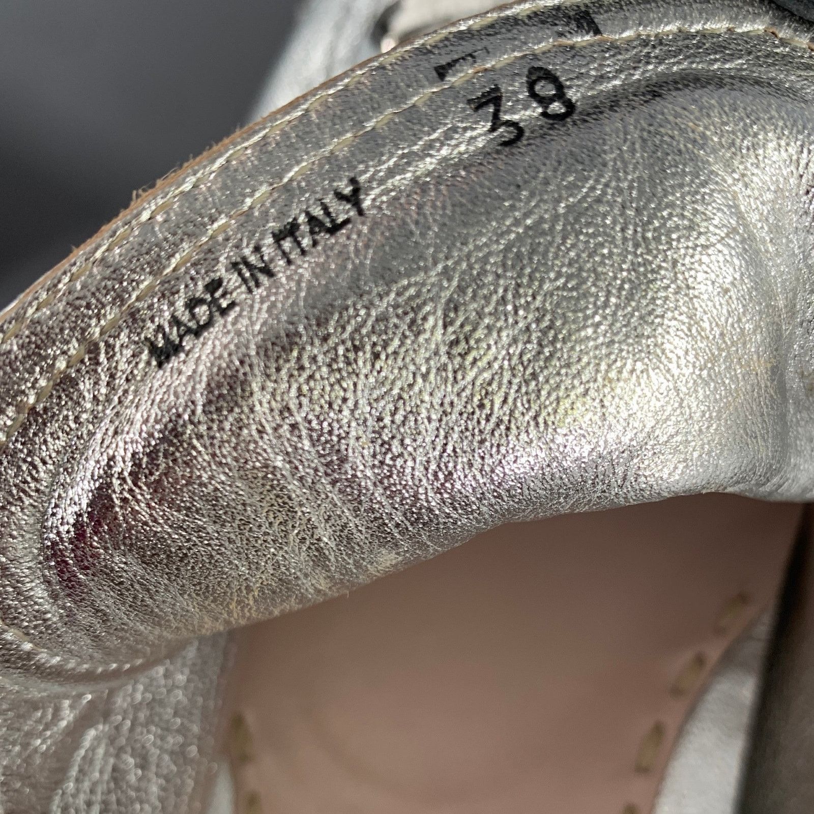 Miu Miu MIU MIU Size 8 Silver Espadrille Platform Sneakers Size US 8 / IT 38 - 9 Thumbnail