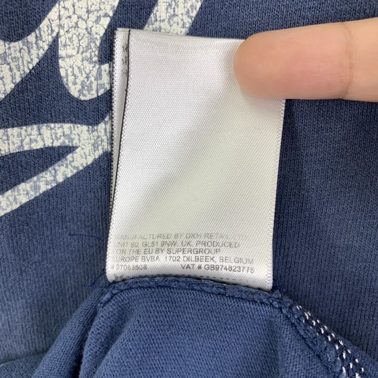 Superfine Vintage 2004 SUPERDRY JAPAN Pure Natural Indigo Tee Shirt Size US XL / EU 56 / 4 - 11 Thumbnail