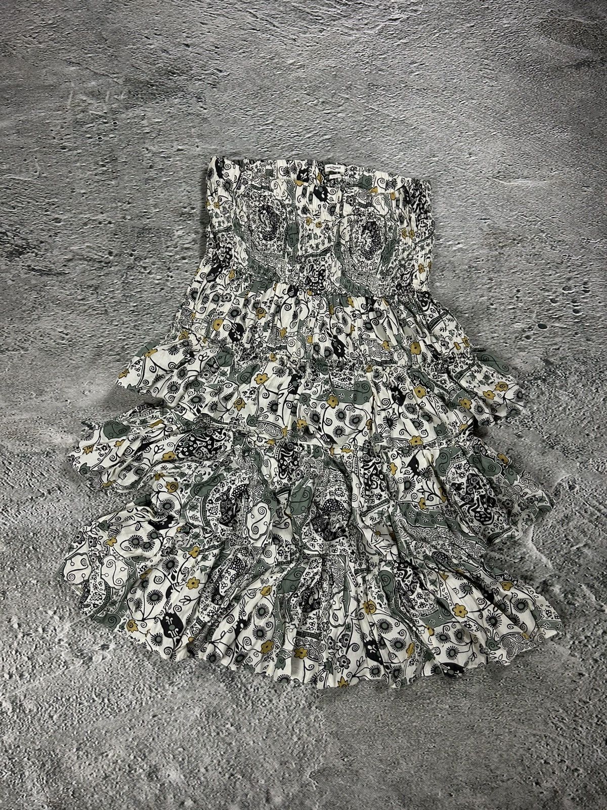 Isabel Marant Isabel Marant Étoile beige green floral set skirt + top Size XS / US 0-2 / IT 36-38 - 9 Thumbnail