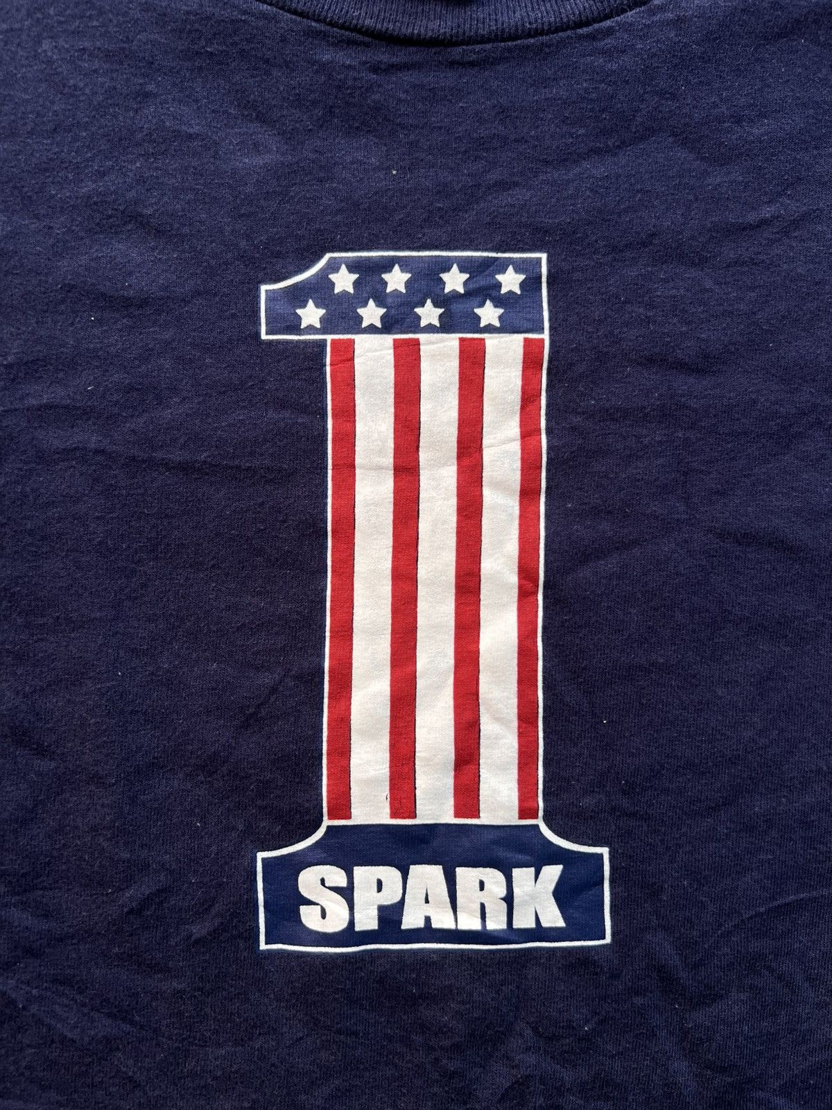 Vintage Vintage 90’s SPARK Skateboarding No.1 America Flag Tshirt Size US M / EU 48-50 / 2 - 3 Thumbnail