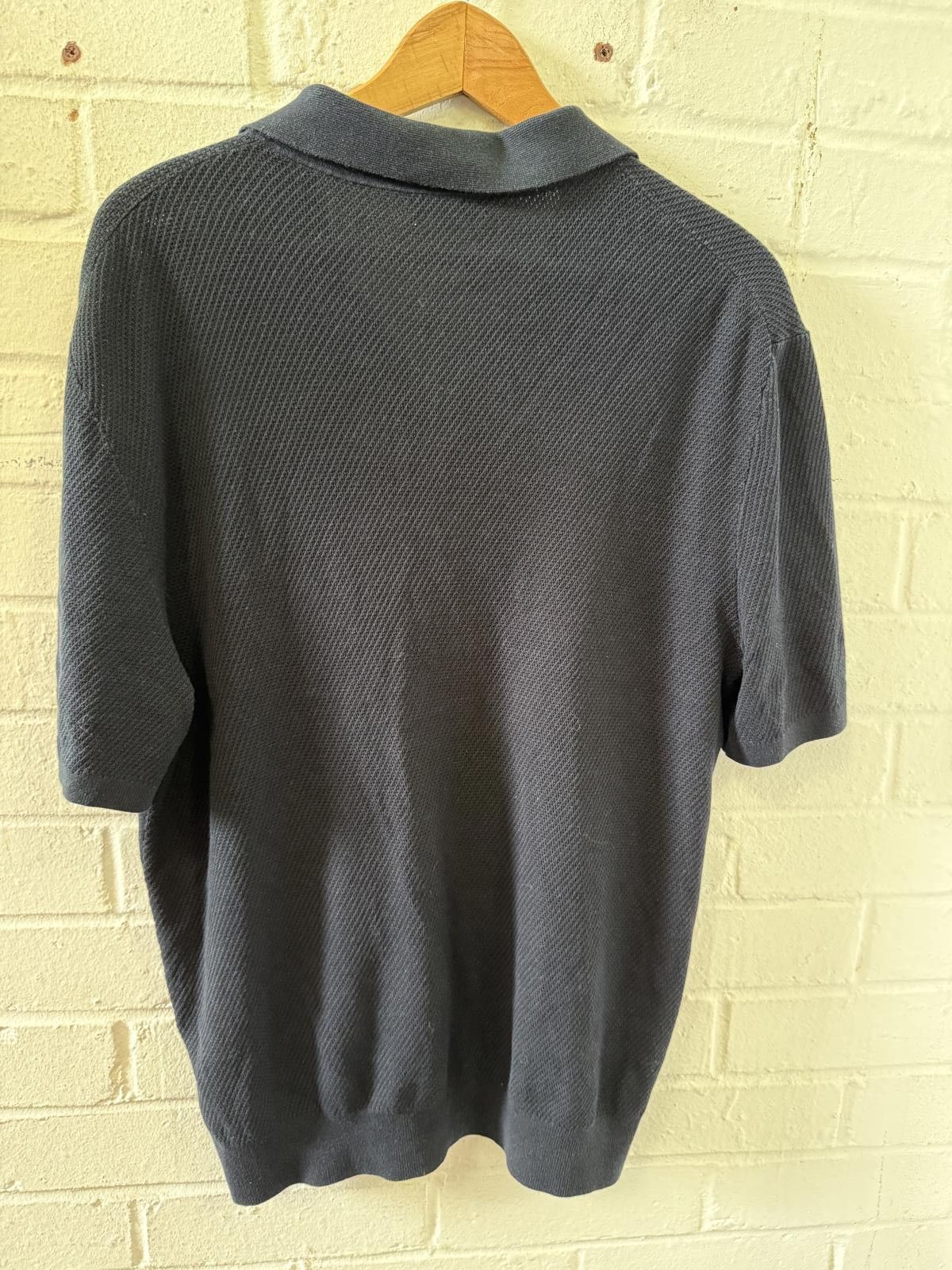 Reiss Reiss Short Sleeve Polo Shirt - Navy Size US L / EU 52-54 / 3 - 3 Thumbnail