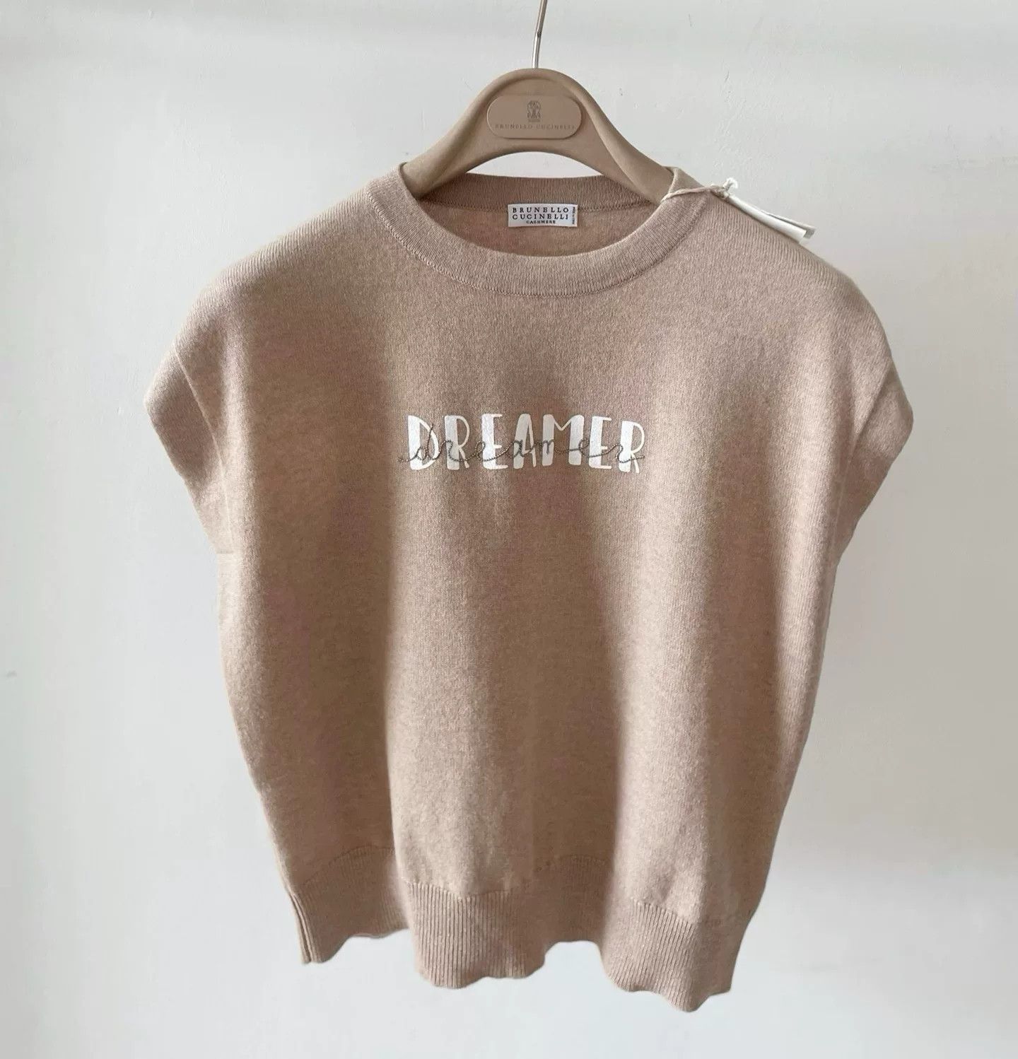 Brunello Cucinelli Brunello Cucinelli Beige Embellished Sweater Size US XS / EU 42 / 0 - 1 Thumbnail