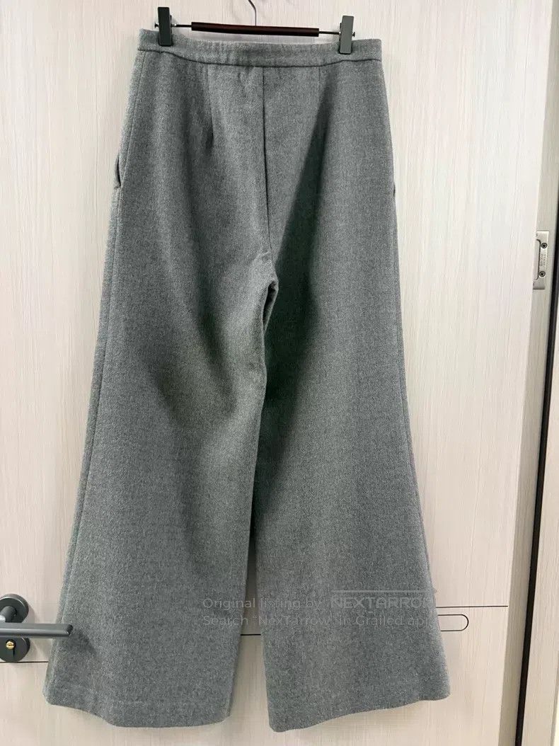 Loro Piana Loro Piana Cashmere Wide Leg Trousers - Cashmere Size 27" / US 4 / IT 40 - 2 Thumbnail