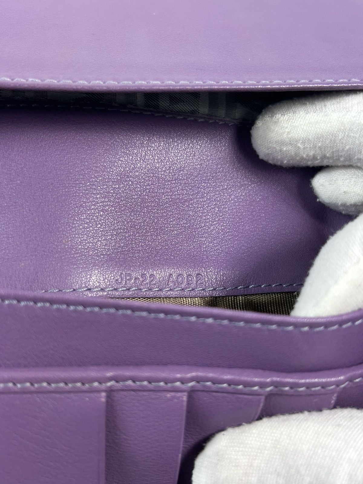 Salvatore Ferragamo Ferragamo Purple Leather Long Wallet Size ONE SIZE - 7 Thumbnail