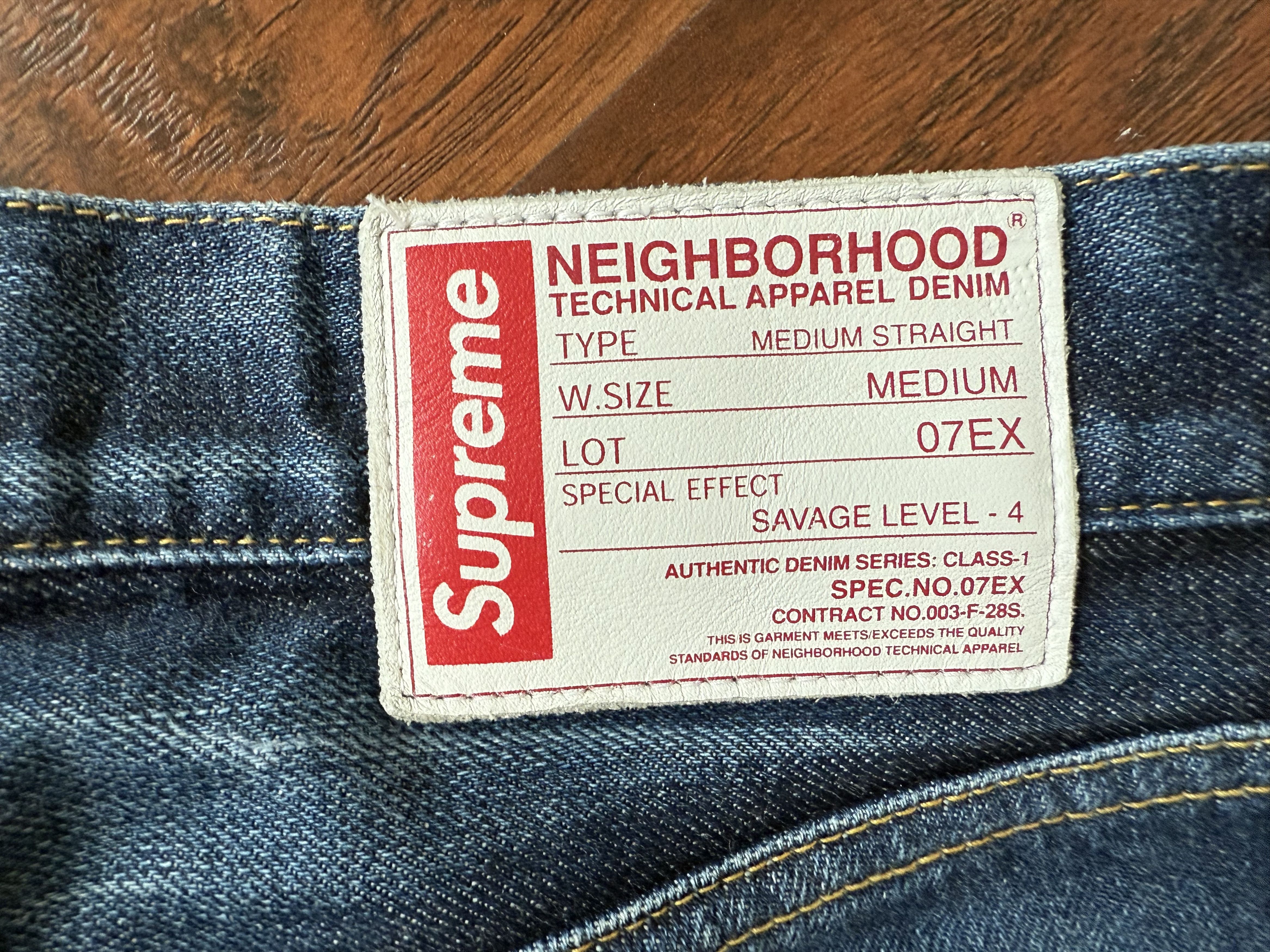 Neighborhood × Supreme Supreme Neighborhood Savage Denim Jeans 2007 Selvedge Japan Size US 33 - 6 Thumbnail