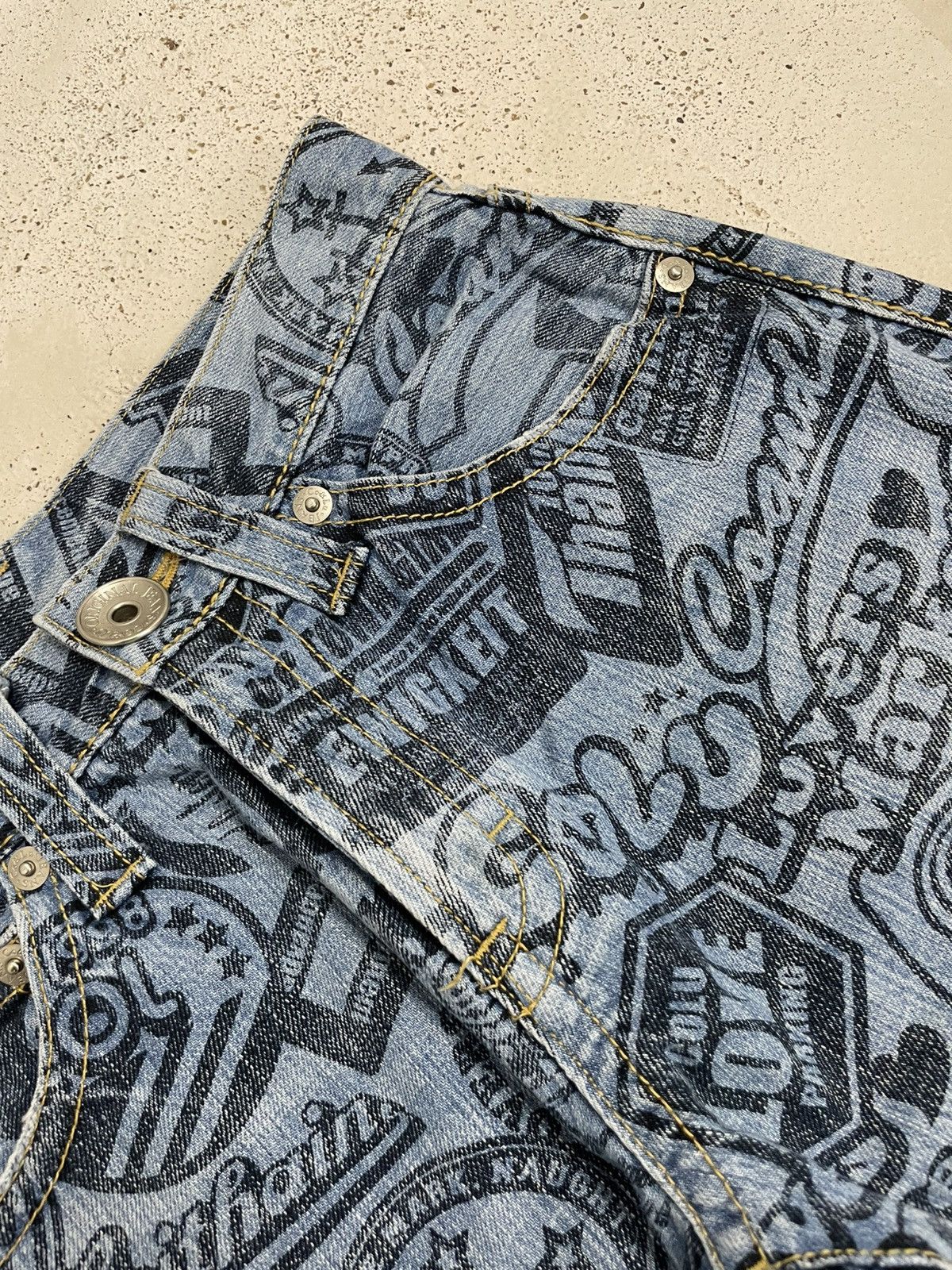 Hysteric Glamour Co Lu Full Printed Denim Hysteric Japanese Fashion Denim Size US 26 / EU 42 - 11 Thumbnail