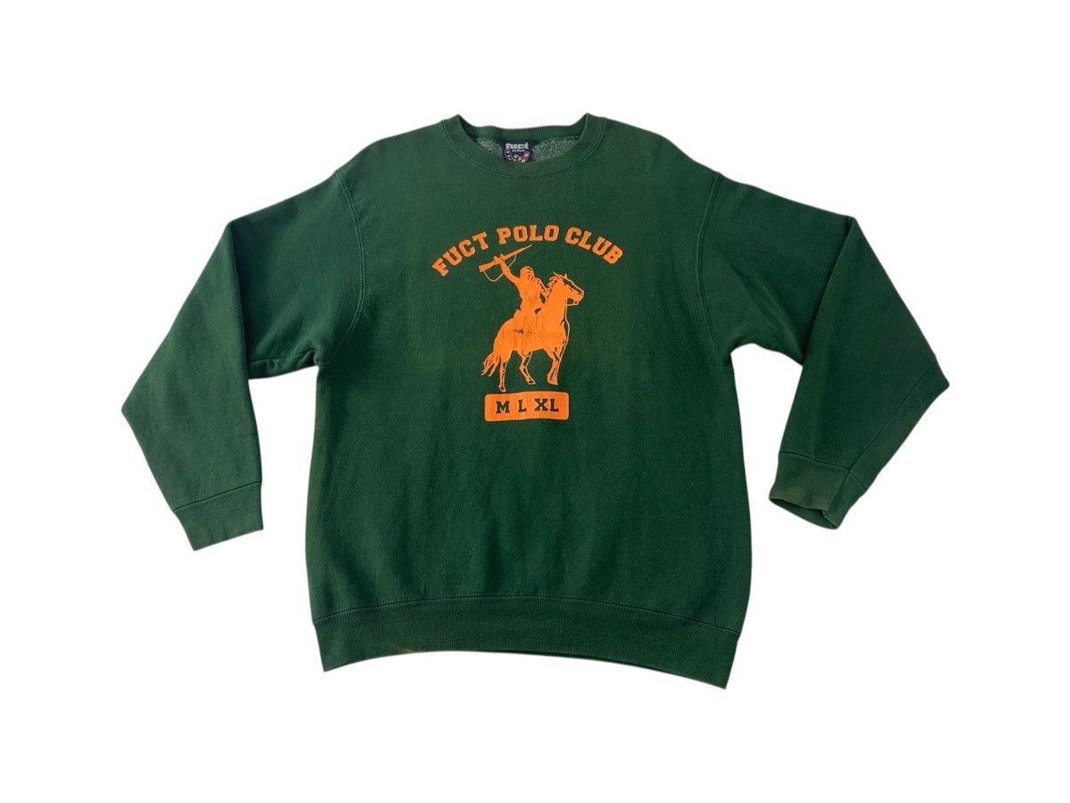 FUCT 90s Fuct Polo Club Crewneck Sweatshirt Big Logo Printed Size US M / EU 48-50 / 2 - 1 Thumbnail
