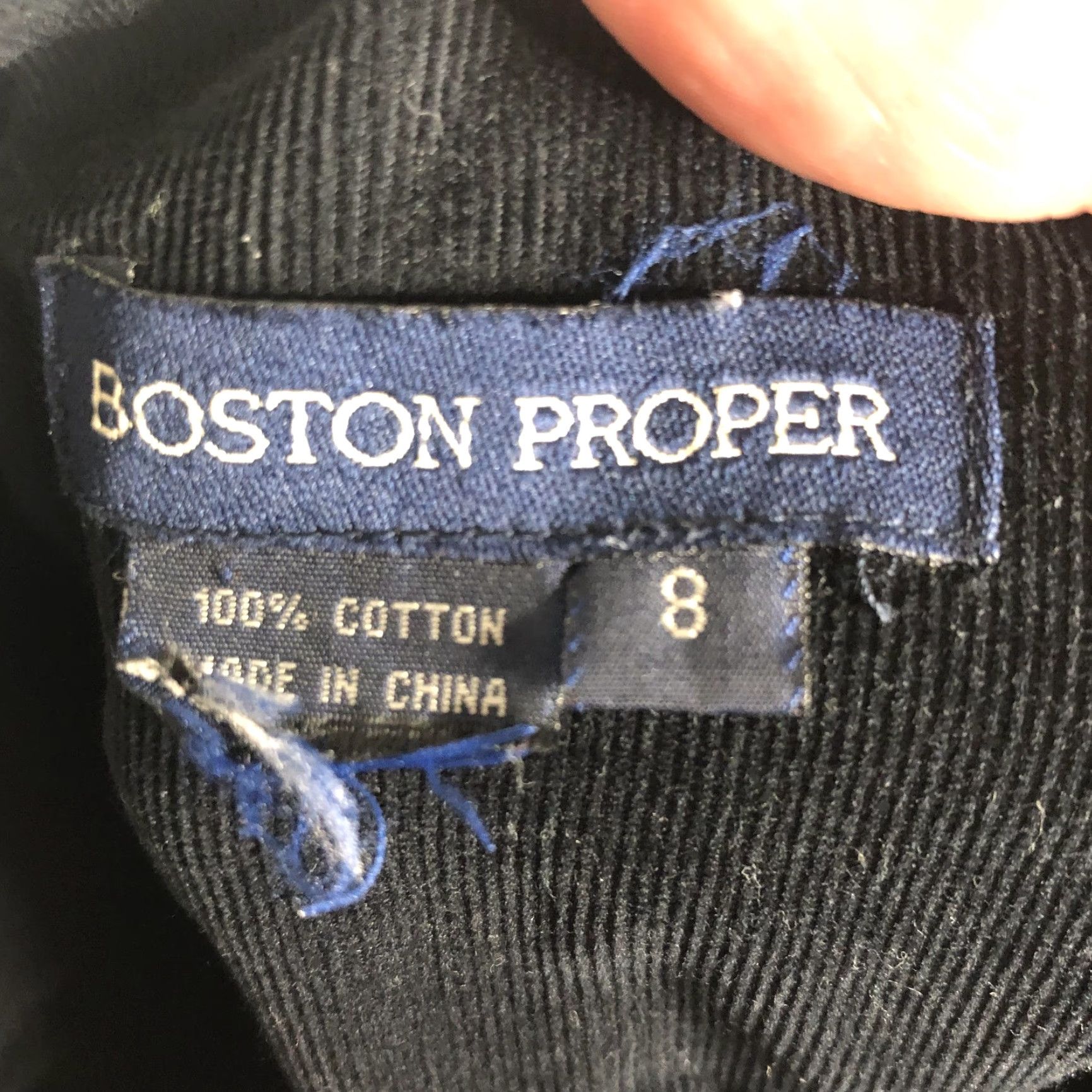 Boston Proper VINTAGE Boston Proper Skirt Womens 8 Black Maxi Corduroy Lace Boho Peasant Whimsigoth Size 30" / US 8 / IT 44 - 5 Thumbnail
