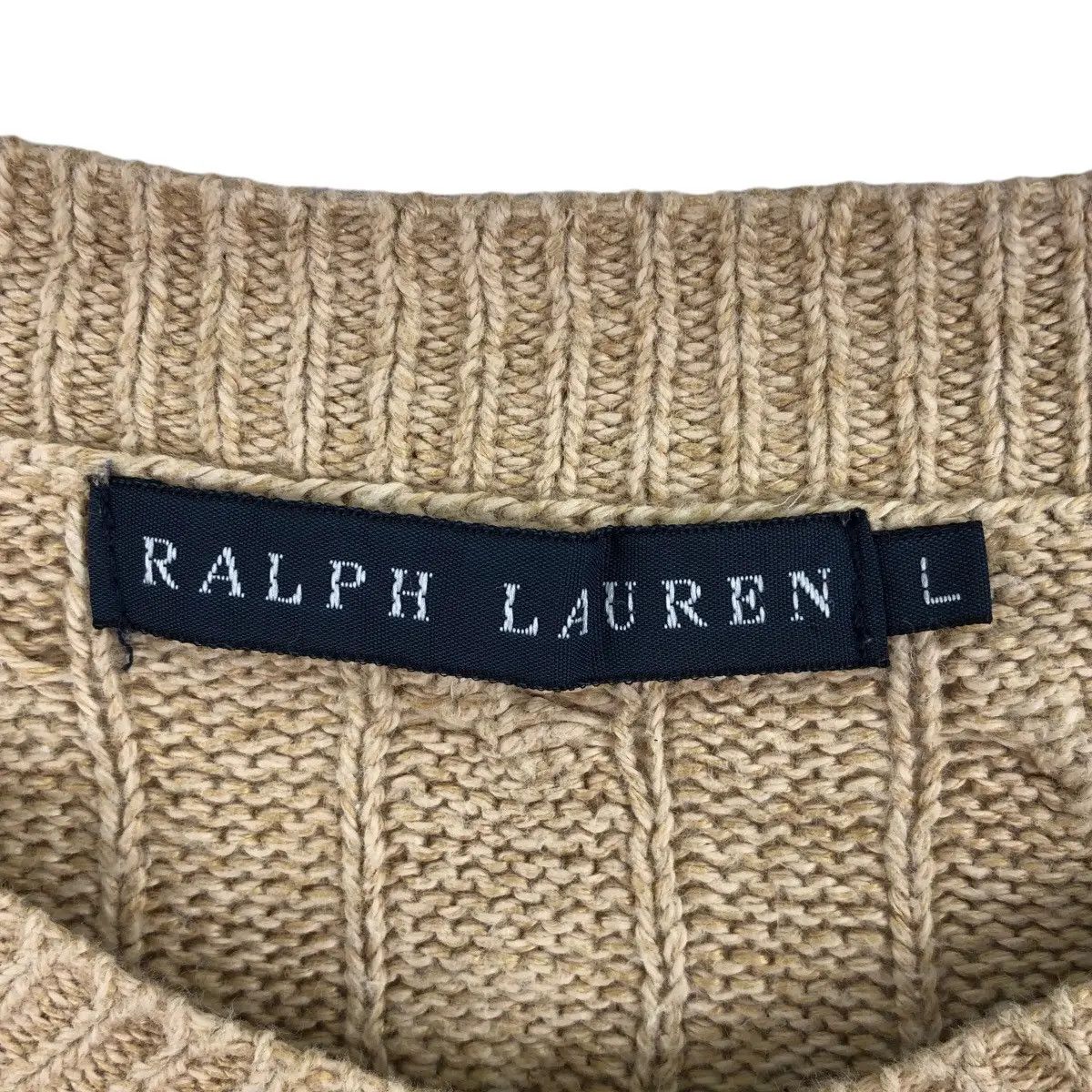 Polo Ralph Lauren POLO RALPH LAUREN Pleated Pattern Knitwear Sweater Shirt Size L / US 10 / IT 46 - 4 Thumbnail