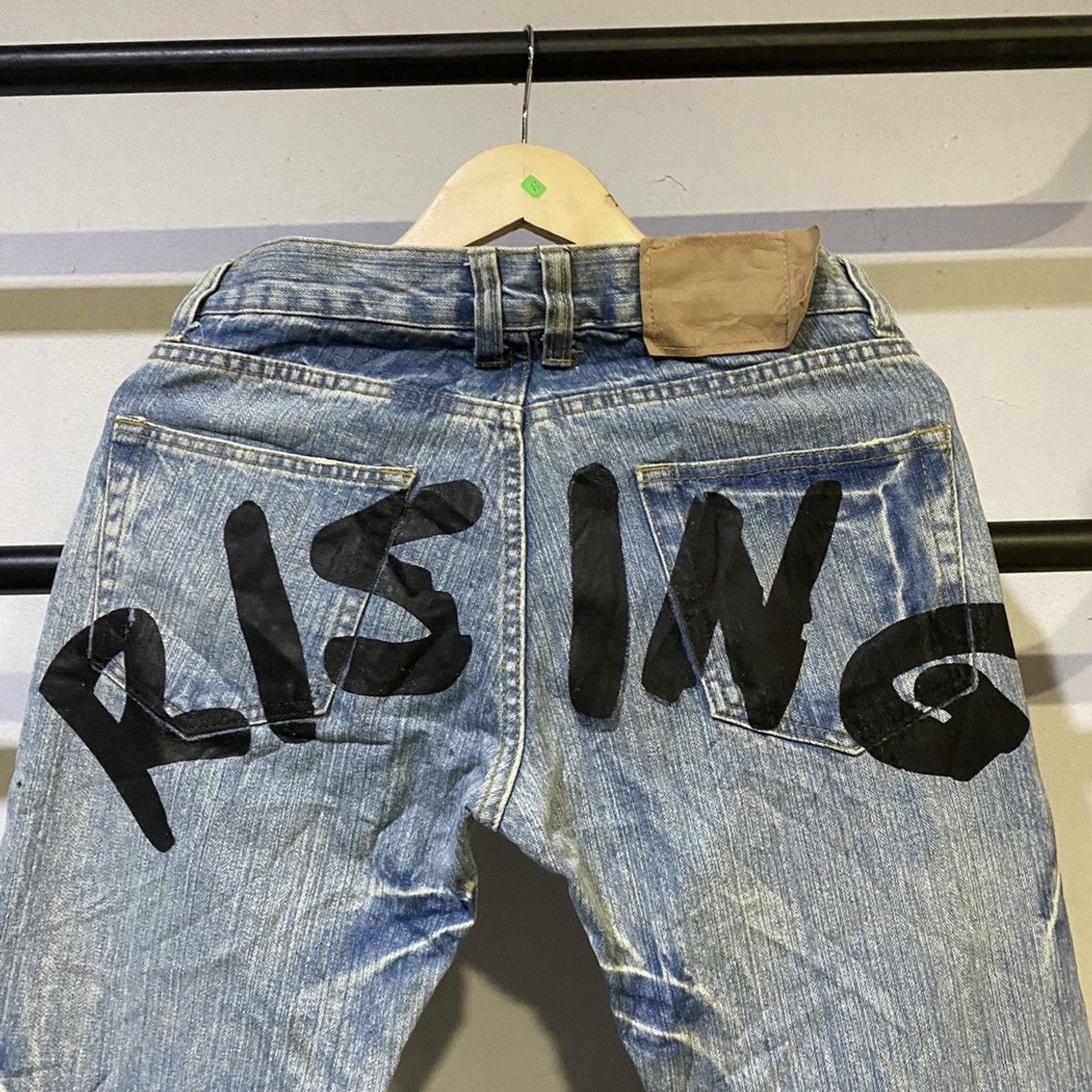 Hysteric Glamour Point Loma Rising About Pollution Faded Wash Jeans Size US 31 - 5 Thumbnail