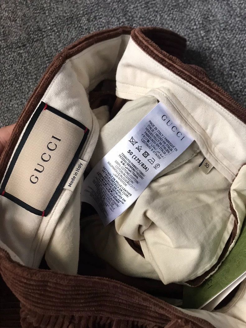 Gucci Gucci Corduroy Pants with Cuffed Hem-2505 Size US 44 / EU 60 - 4 Thumbnail