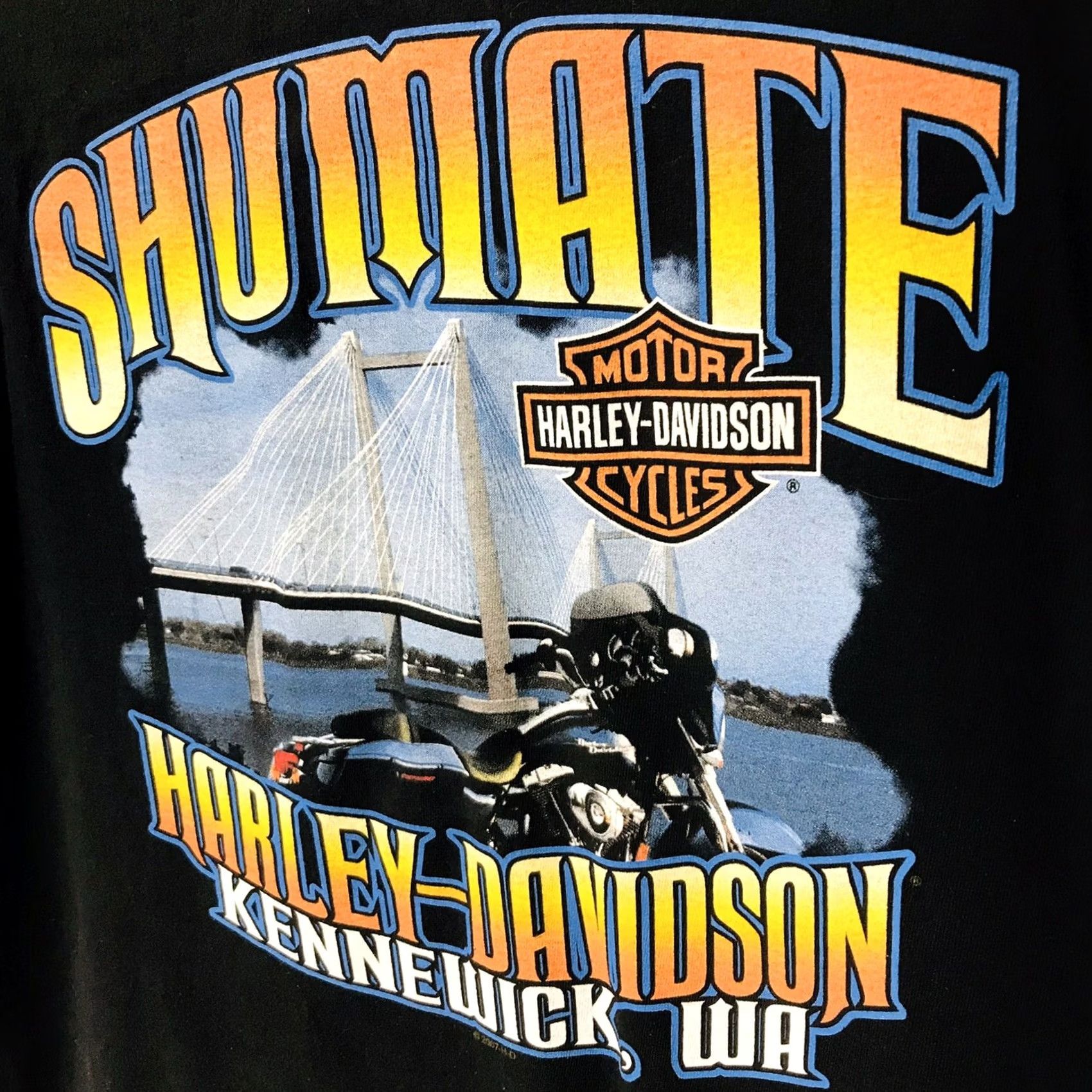 Harley Davidson VINTAGE Harley-Davidson Men World Class George Washington Bridge Motorcycle Graphic T-Shirt XL Size US XL / EU 56 / 4 - 5 Thumbnail