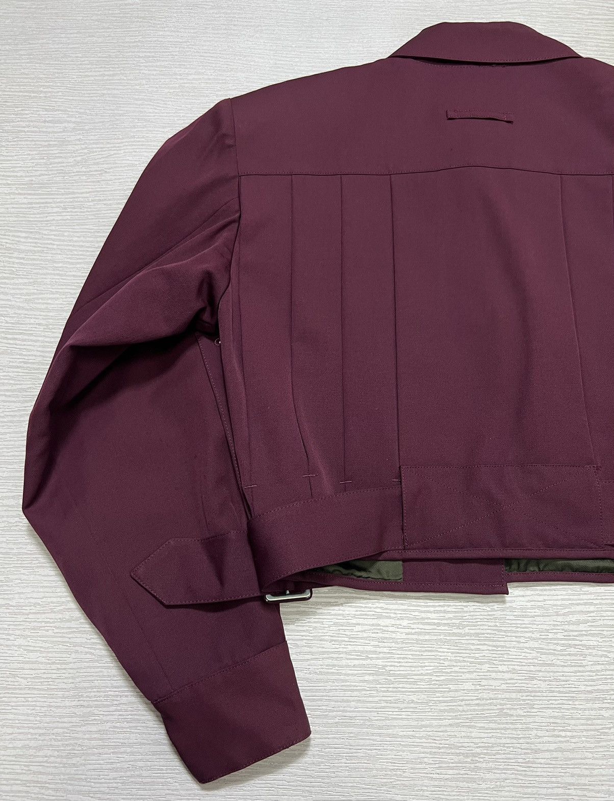 Jean Paul Gaultier 90s Jean Paul Gaultier - Military Belted Cropped Jacket Size S / US 4 / IT 40 - 11 Thumbnail