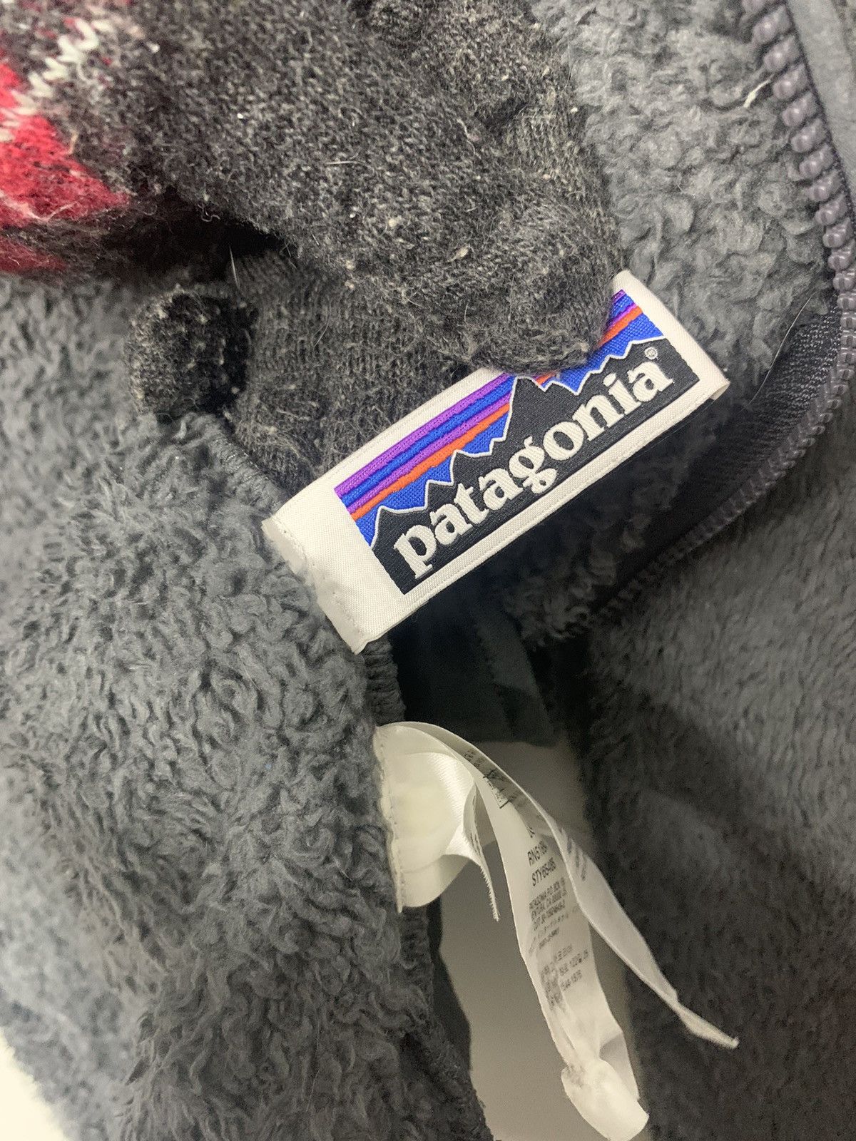 Patagonia Rare Patagonia Sherpa Fleece Zipper Down Hoodie Jacket Size L / US 10 / IT 46 - 6 Thumbnail