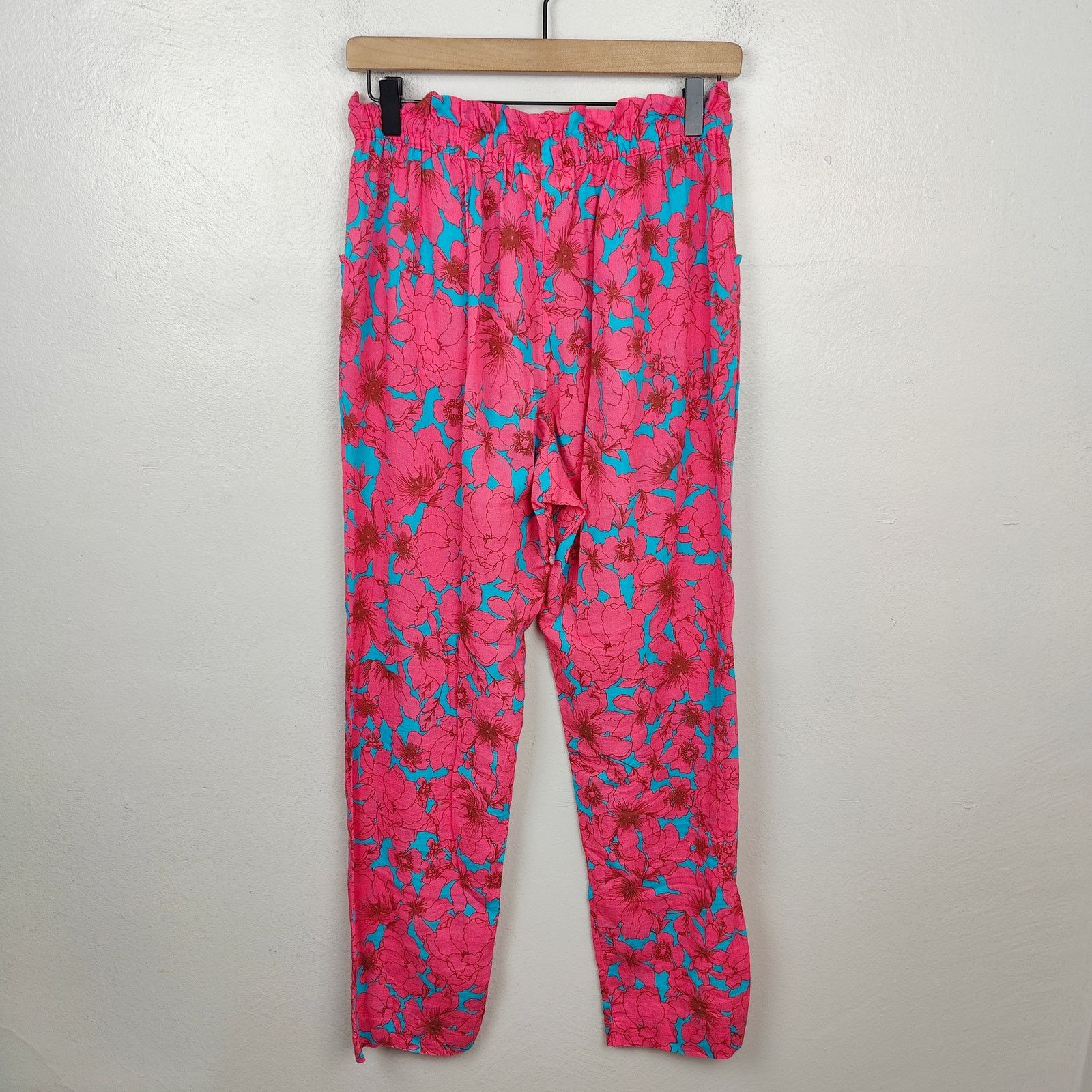 Xirena Xirena Paxtyn Pants Womens Small Pink Blue Floral Size 27" / US 4 / IT 40 - 5 Thumbnail
