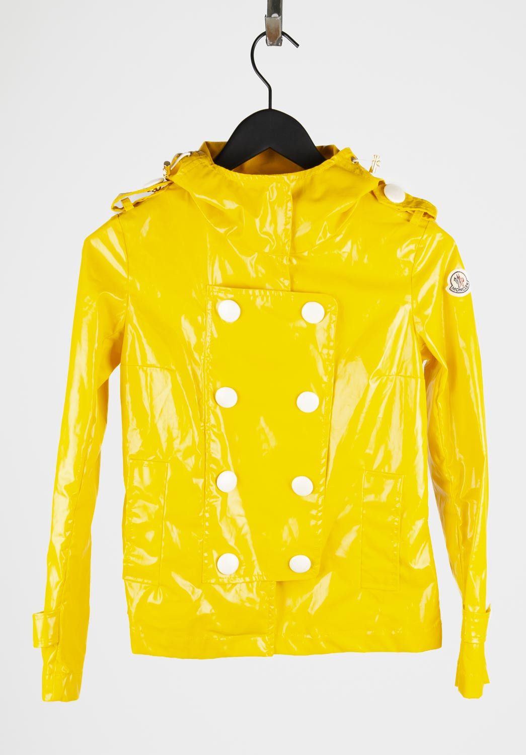 image of Moncler Palma Yellow Jacket Raincoat Size 0 H4337, Women's