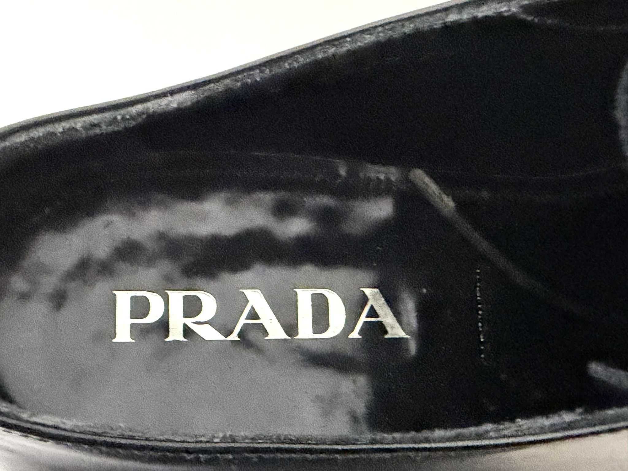 Prada Prada Black Leather Derby Shoes EU44 Made in Italy Size US 11 / EU 44 - 9 Thumbnail