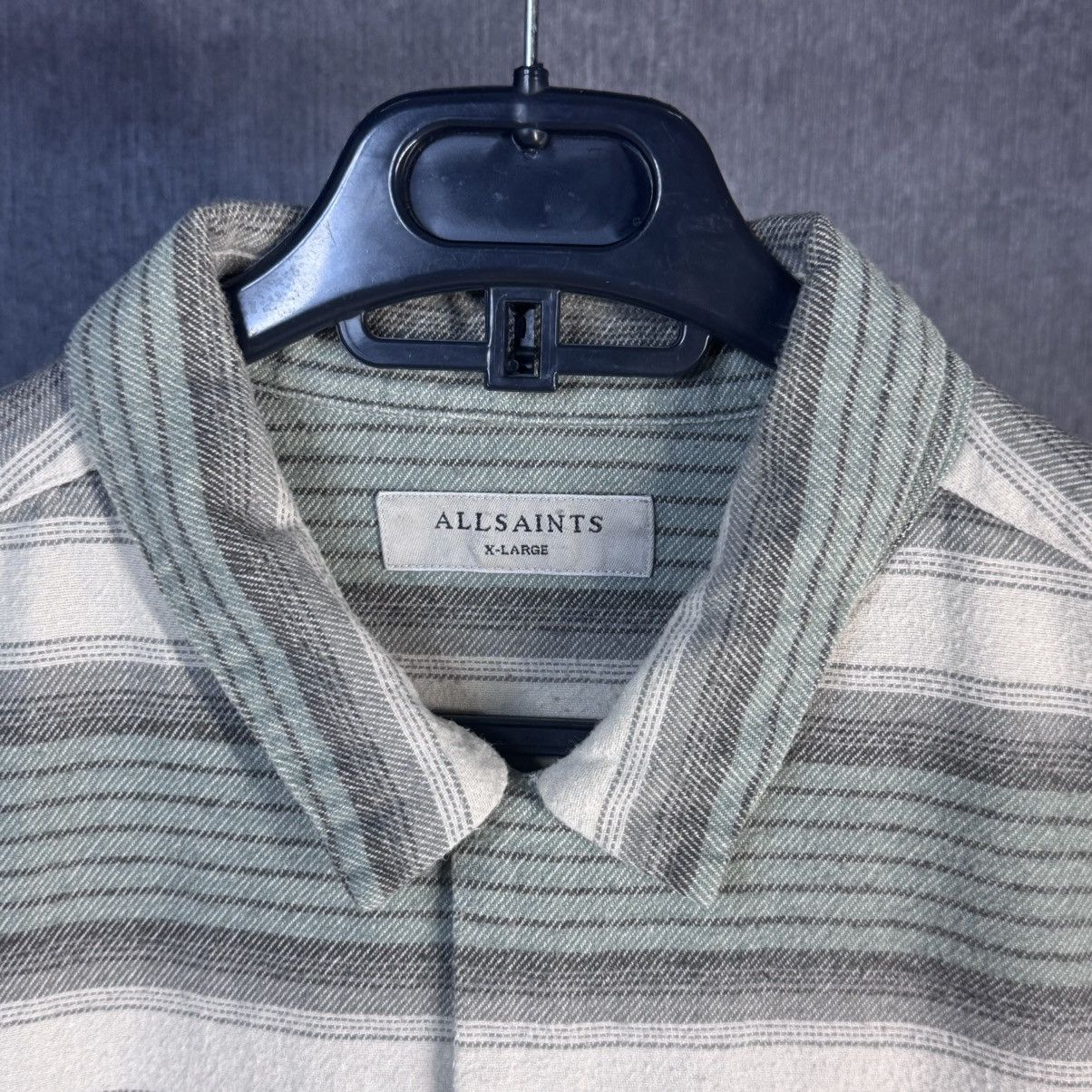Allsaints Vintage Allsaints flannel shirt striped streetwear Y2K Size US XL / EU 56 / 4 - 3 Thumbnail