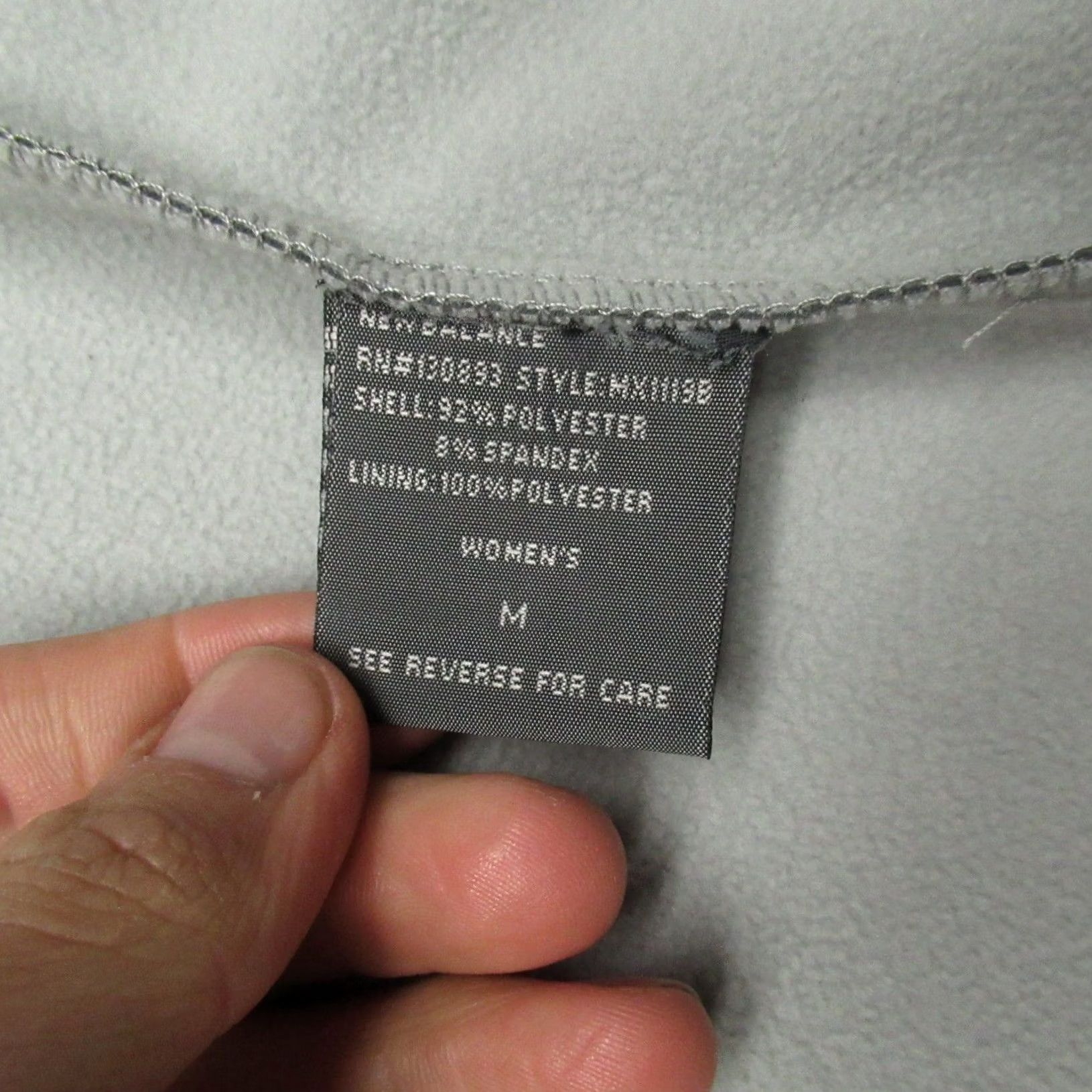 New Balance New Balance Jacket Womens M Gray Fleece Lined Softshell Wind Rain Athletic Jacket Zip Pockets Reflective Mens Women Size M / US 6-8 / IT 42-44 - 6 Thumbnail