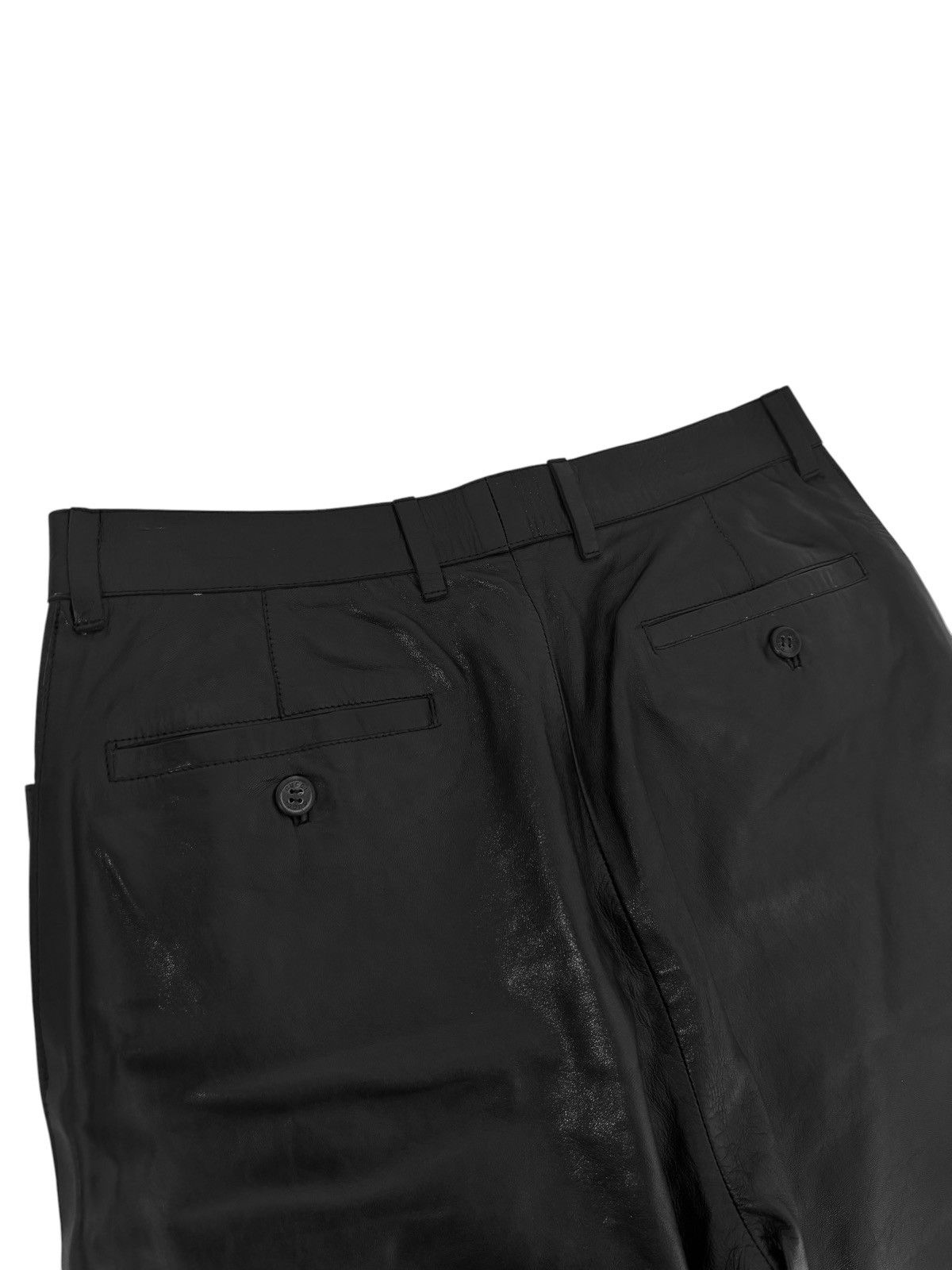 Gucci S/S 2000 Runway Flared Leather Pants (SS00, Tom Ford) Size US 30 / EU 46 - 4 Thumbnail
