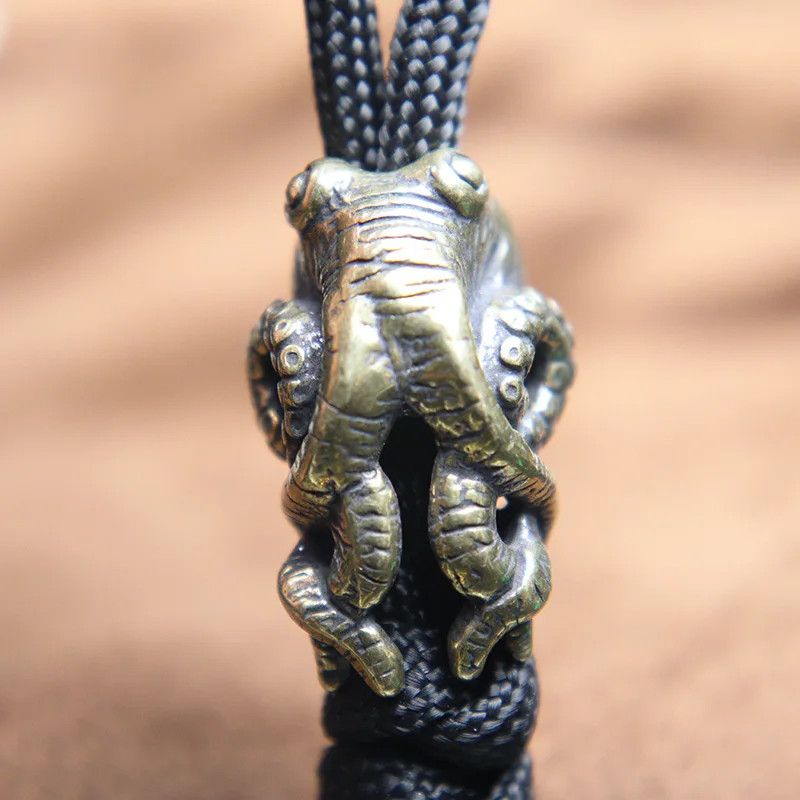 Handmade 3Pcs Octopus Knife Beads Paracord Bead Zipper Umbrella Rope Size ONE SIZE - 7 Thumbnail