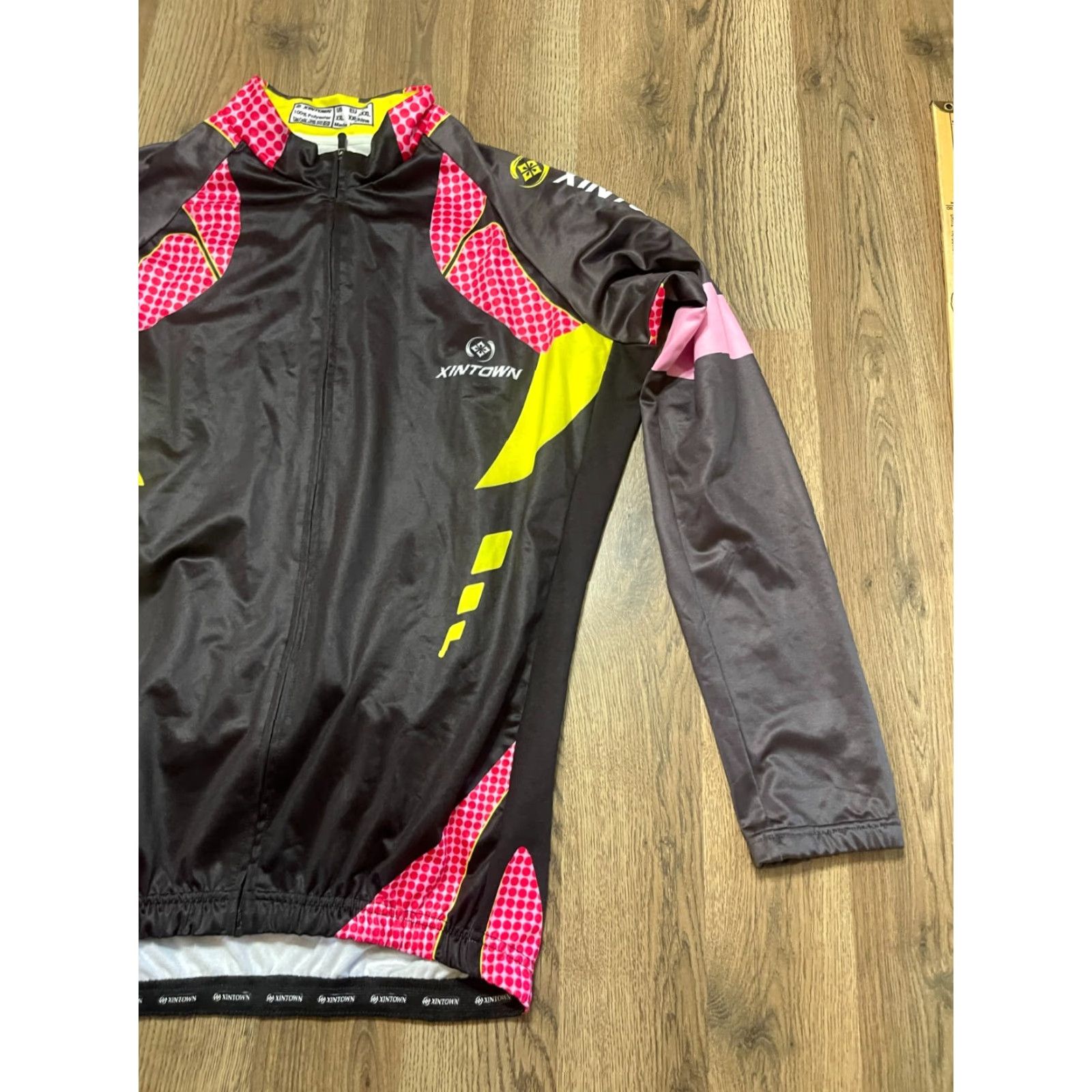 Pinko Xintown Shirt Mens XXL Yellow Pink Black Full Zip Athletic Wear Zip Pocket Casual Modern 2XL Womens? Mens Size US XXL / EU 58 / 5 - 4 Thumbnail