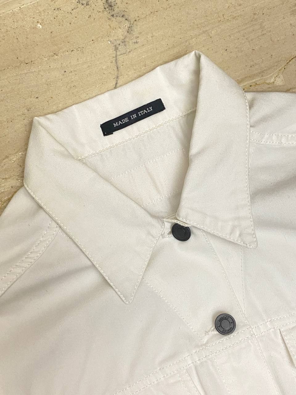 Gucci Gucci x Tom Ford Denim White Casual Jacket Vest Vintage Y2K Size L / US 10 / IT 46 - 7 Thumbnail