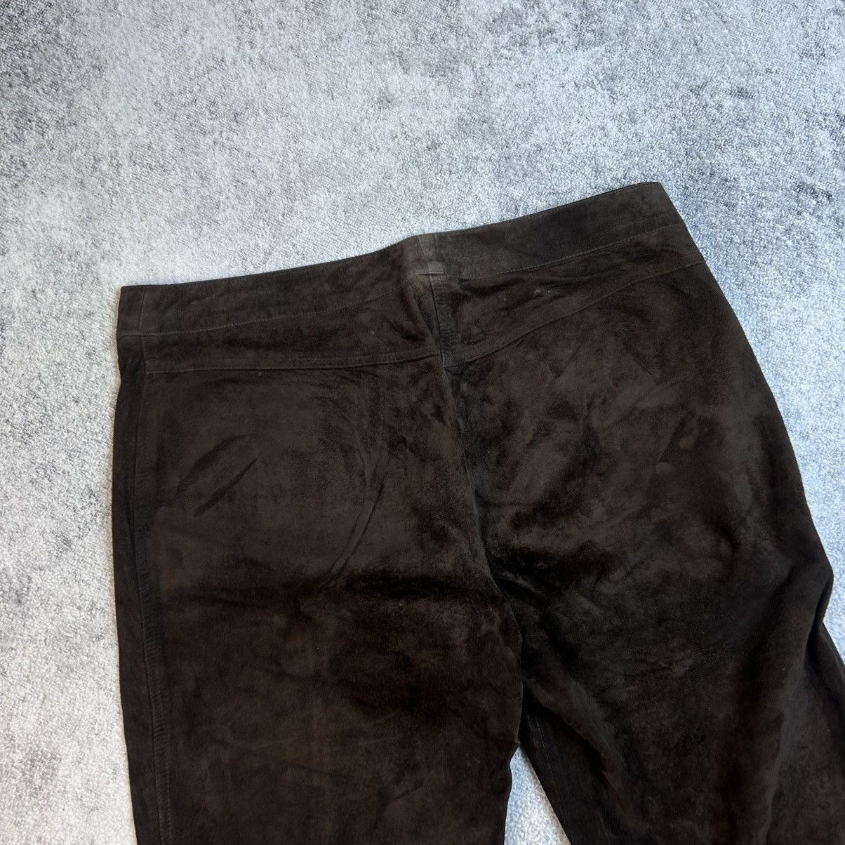 Jean Paul Gaultier RARE Vintage 90s Jean Paul Gaultier Jeans Velvet Brown Pants Size 34" / US 12 / IT 48 - 7 Thumbnail