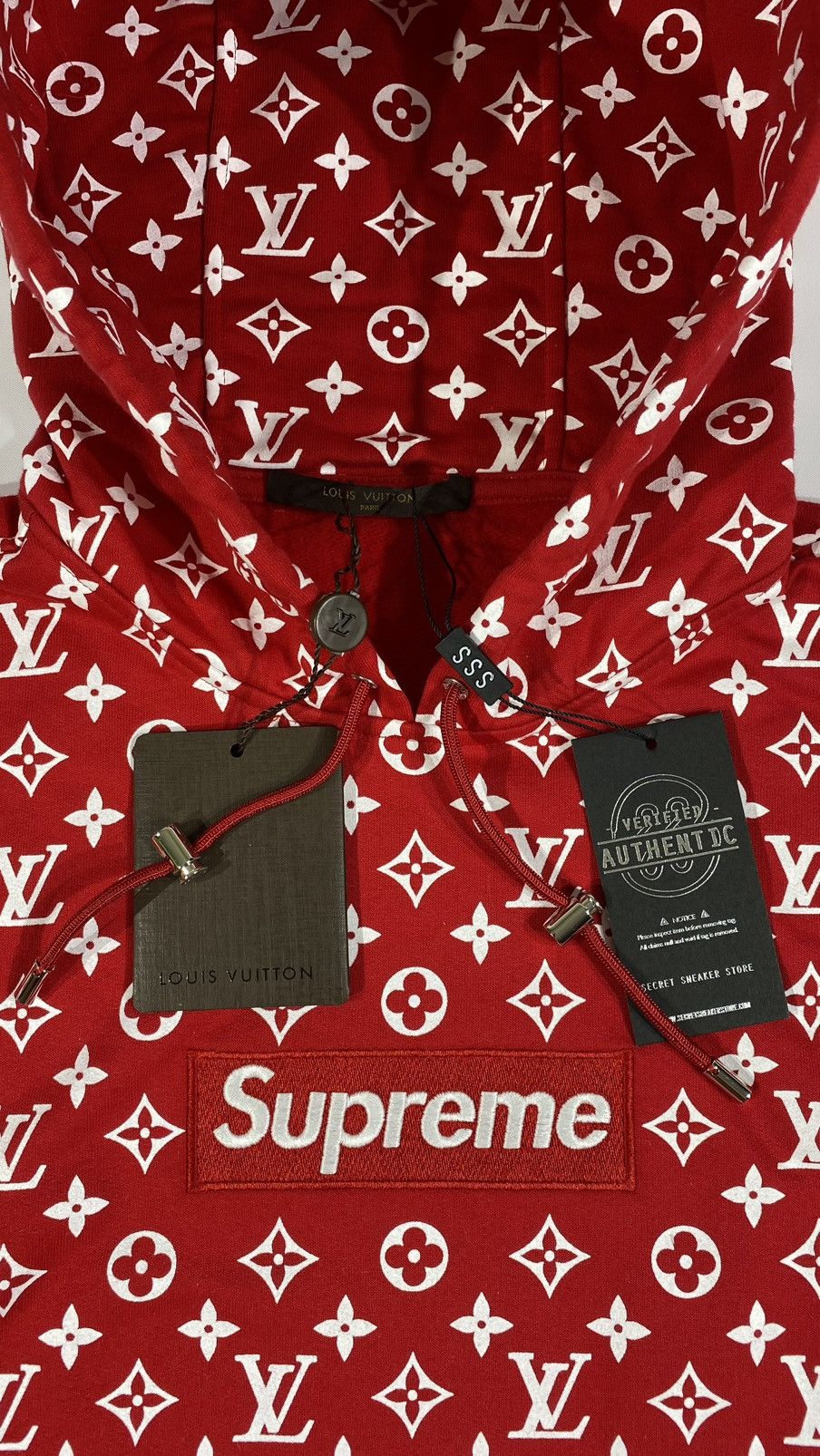 Louis Vuitton × Supreme LOUIS VUITTON X SUPREME L Box Logo Hoodie Size US L / EU 52-54 / 3 - 4 Thumbnail