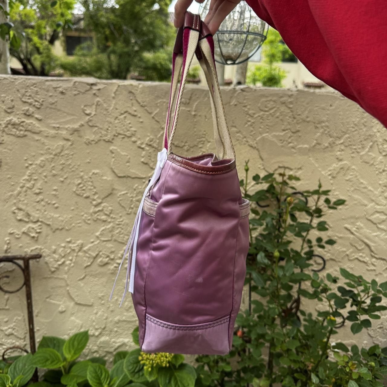 Coach Coach Pinkish-Purple Satin Tote Size ONE SIZE - 5 Thumbnail