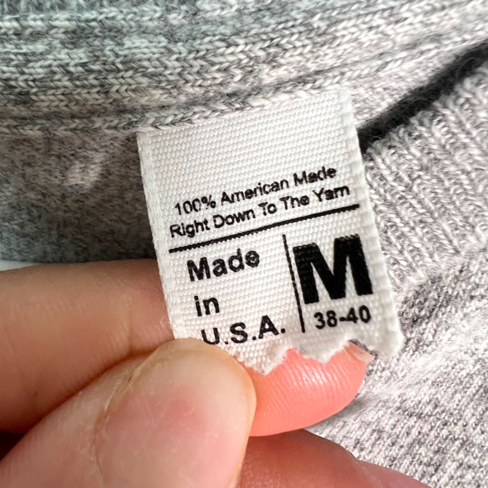 Vintage VINTAGE Mighty-Mac Mate Mens T-Shirt Adult Medium Regular Crew Neck Short Sleeve Gray USA-Made Pocket Size US M / EU 48-50 / 2 - 4 Thumbnail