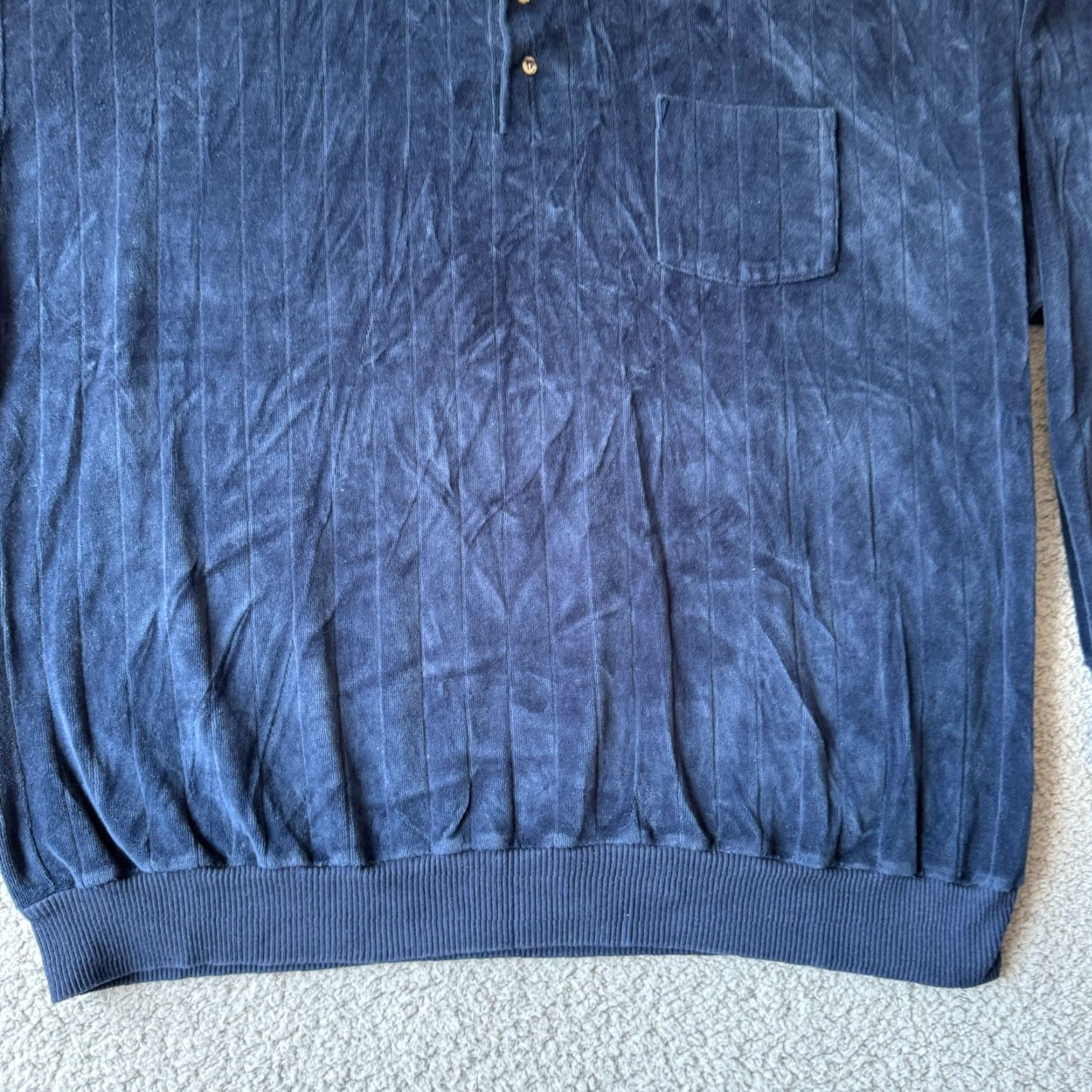 Vintage VINTAGE David Taylor Sweater Mens 2XL Blue Velour USA Golf Sweatshirt Sweater Size US XXL / EU 58 / 5 - 4 Thumbnail