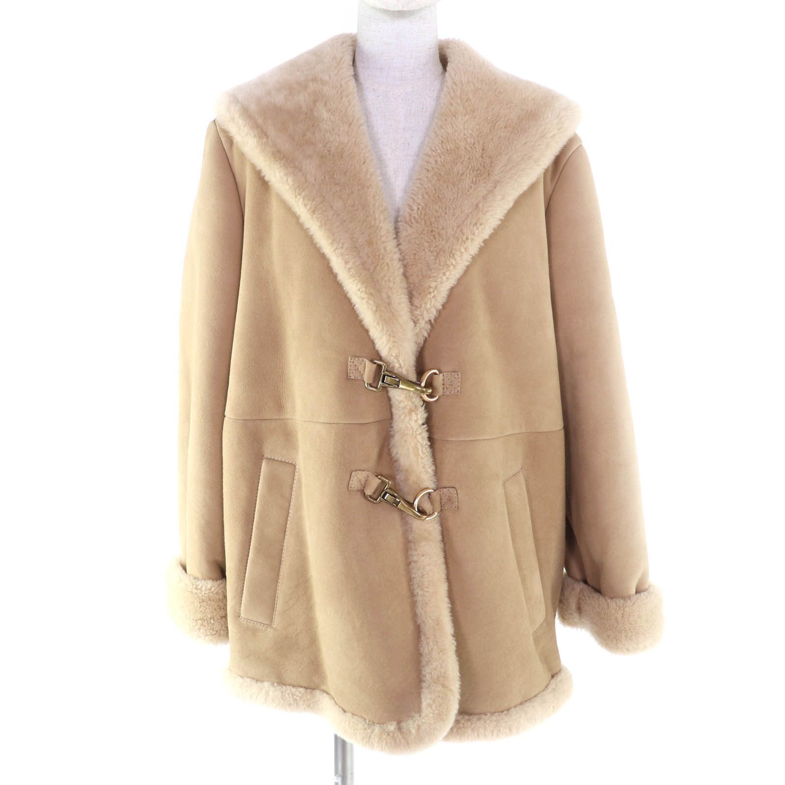 Coach Coach COACH Mouton Sheepskin Leather Coat Leather Outerwear DUTY FREE for USA Size ONE SIZE - 1 Thumbnail