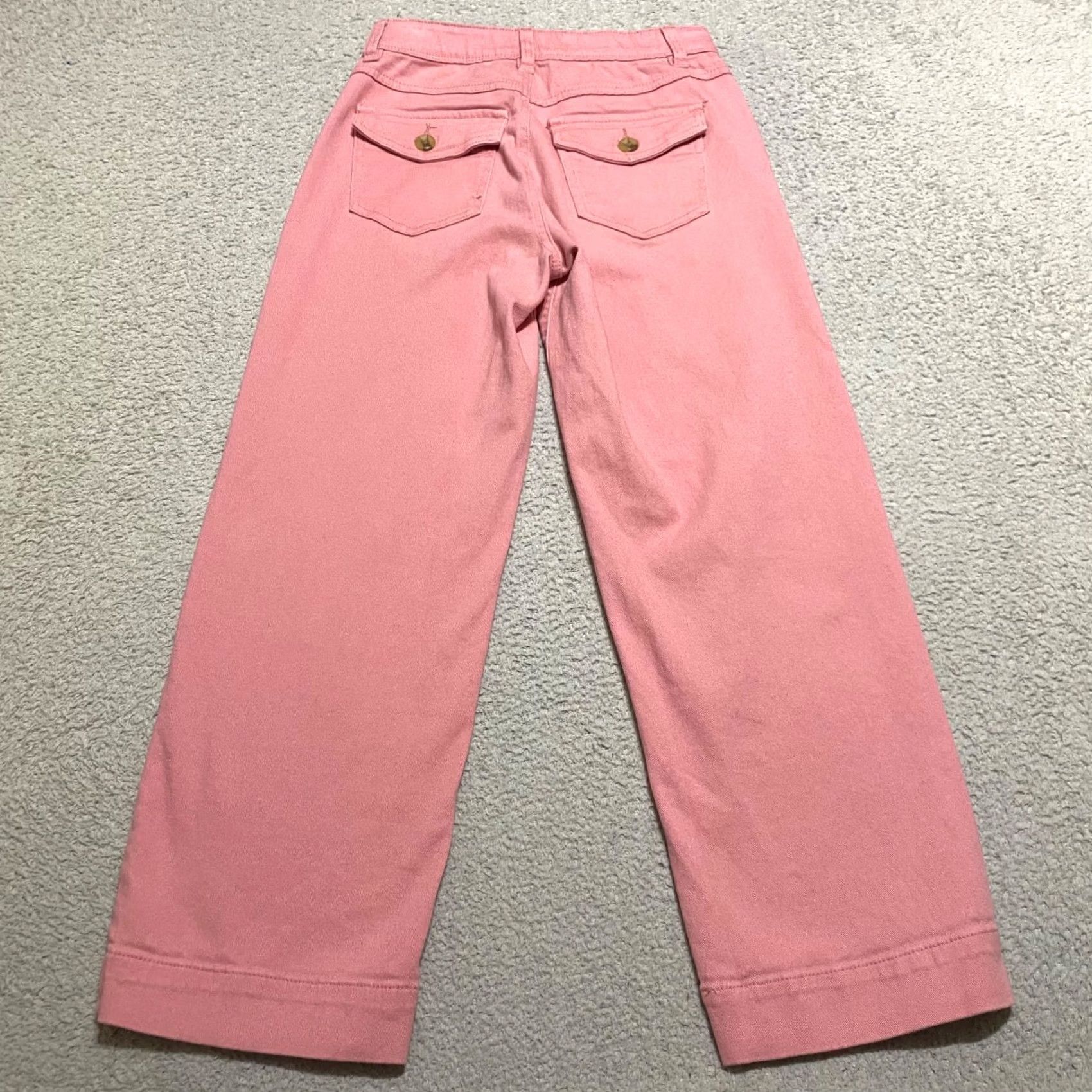 Vintage Curve Appeal Womens Jeans Pink High Rise Wide Leg Medium Wash sz 2 Size 26" / US 2 / IT 38 - 2 Thumbnail