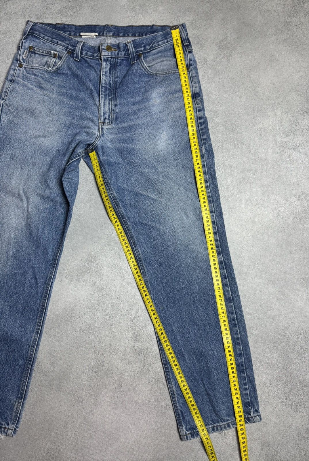 Carhartt 1990s Carhartt B 18 DST Vintage Straight Denim Jeans Size US 36 / EU 52 - 19 Thumbnail