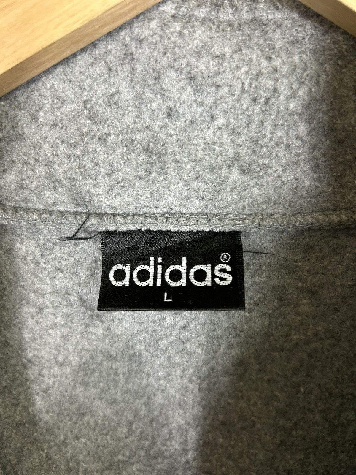 Adidas ⚡️Vintage Adidas Trefoil Half Zipper Sweatshirt Size US L / EU 52-54 / 3 - 10 Thumbnail