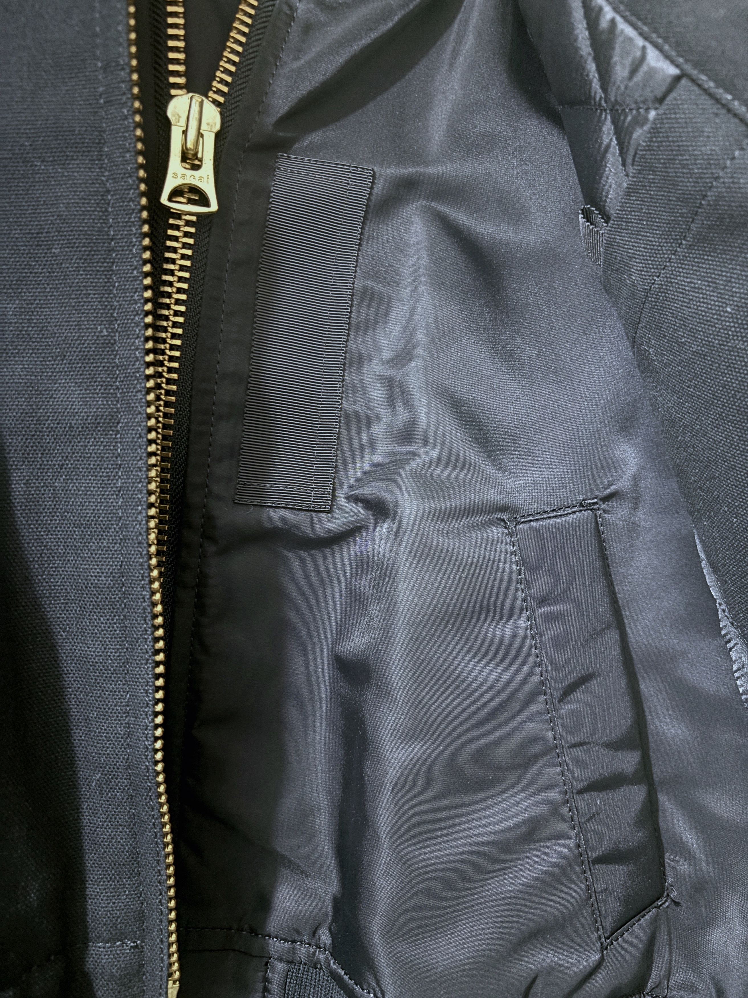 Sacai FW23 SACAI X CARHARTT WIP WOMEN'S CANVAS MA-1 DETROIT JACKET Size XS / US 0-2 / IT 36-38 - 4 Thumbnail