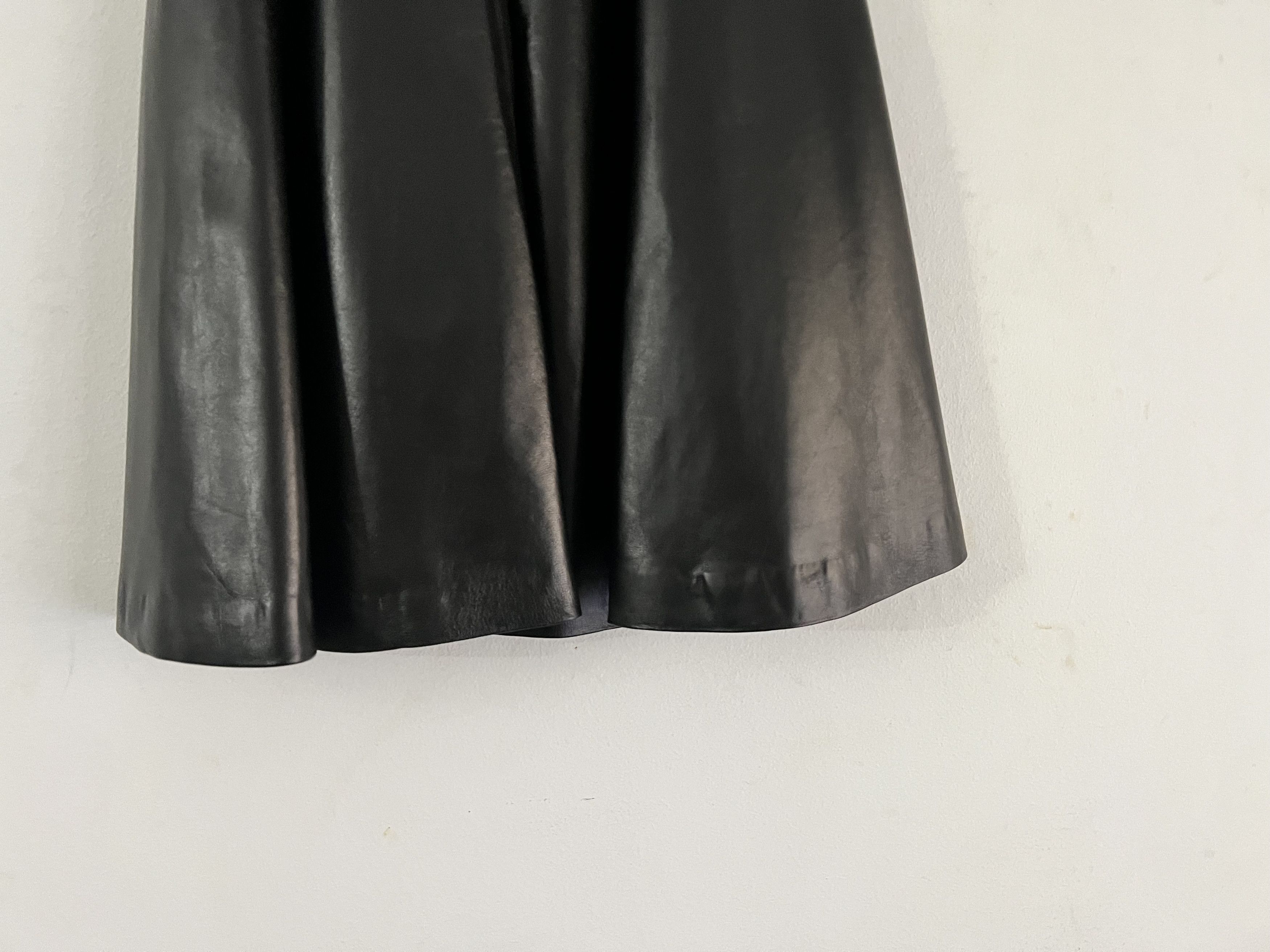 Enfants Riches Deprimes Runway SS/'22 Lamb Leather Flared Skirt Size 26" / US 2 / IT 38 - 8 Thumbnail