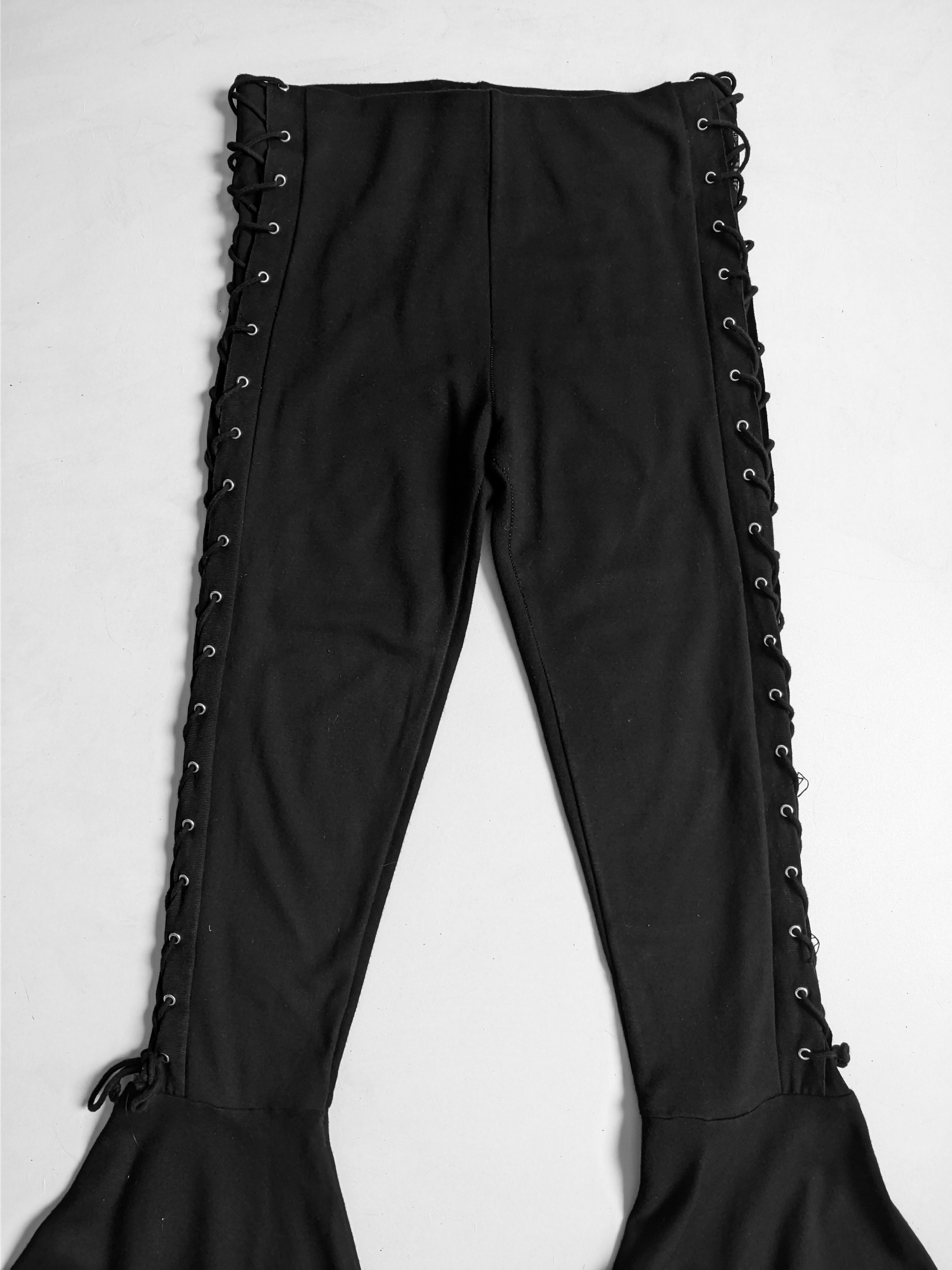 Vintage Vintage flared pants y2k avant garde gothic Size 26" / US 2 / IT 38 - 3 Thumbnail