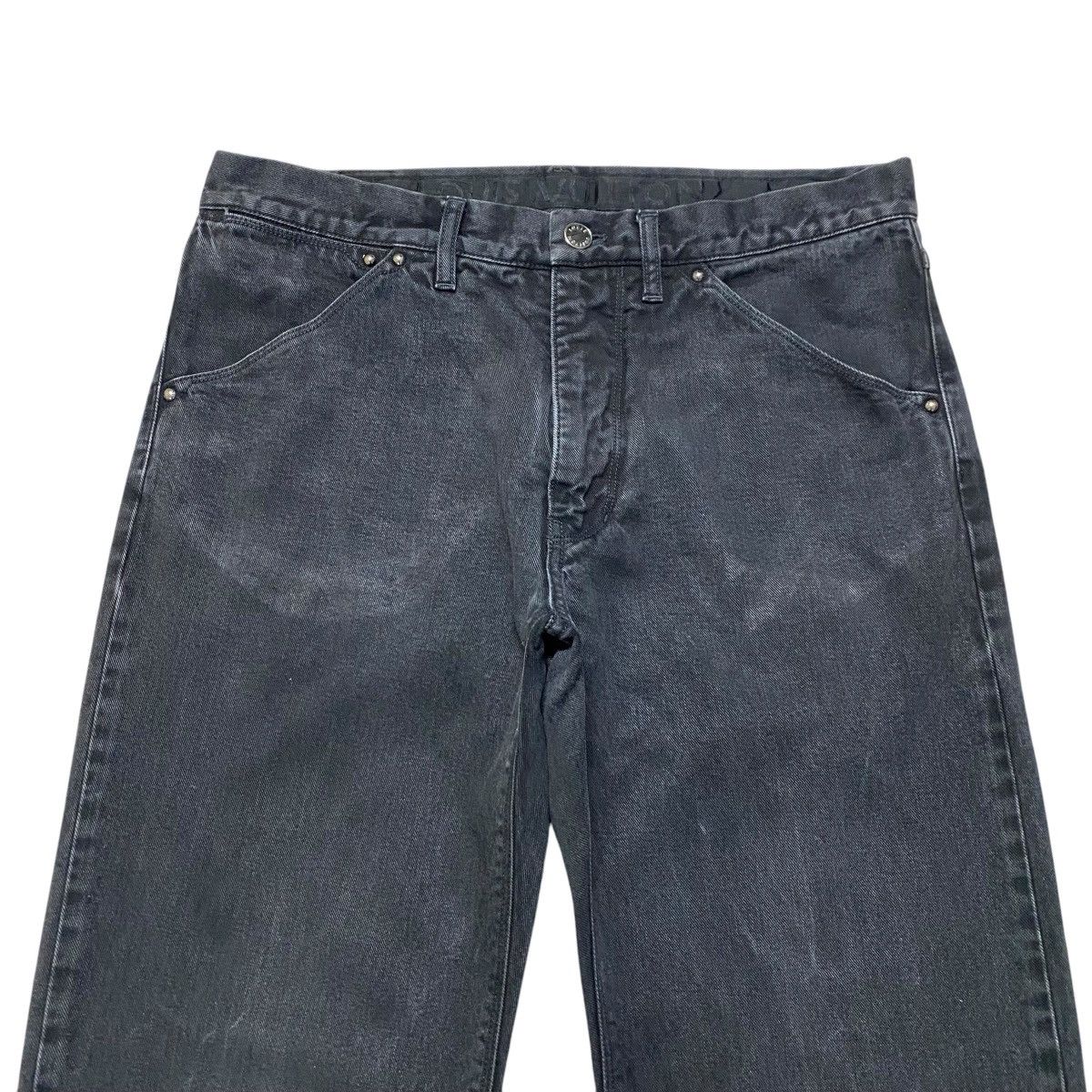 Louis Vuitton AW2011 Louis Vuitton Black Denim Jeans Size US 31 - 4 Thumbnail