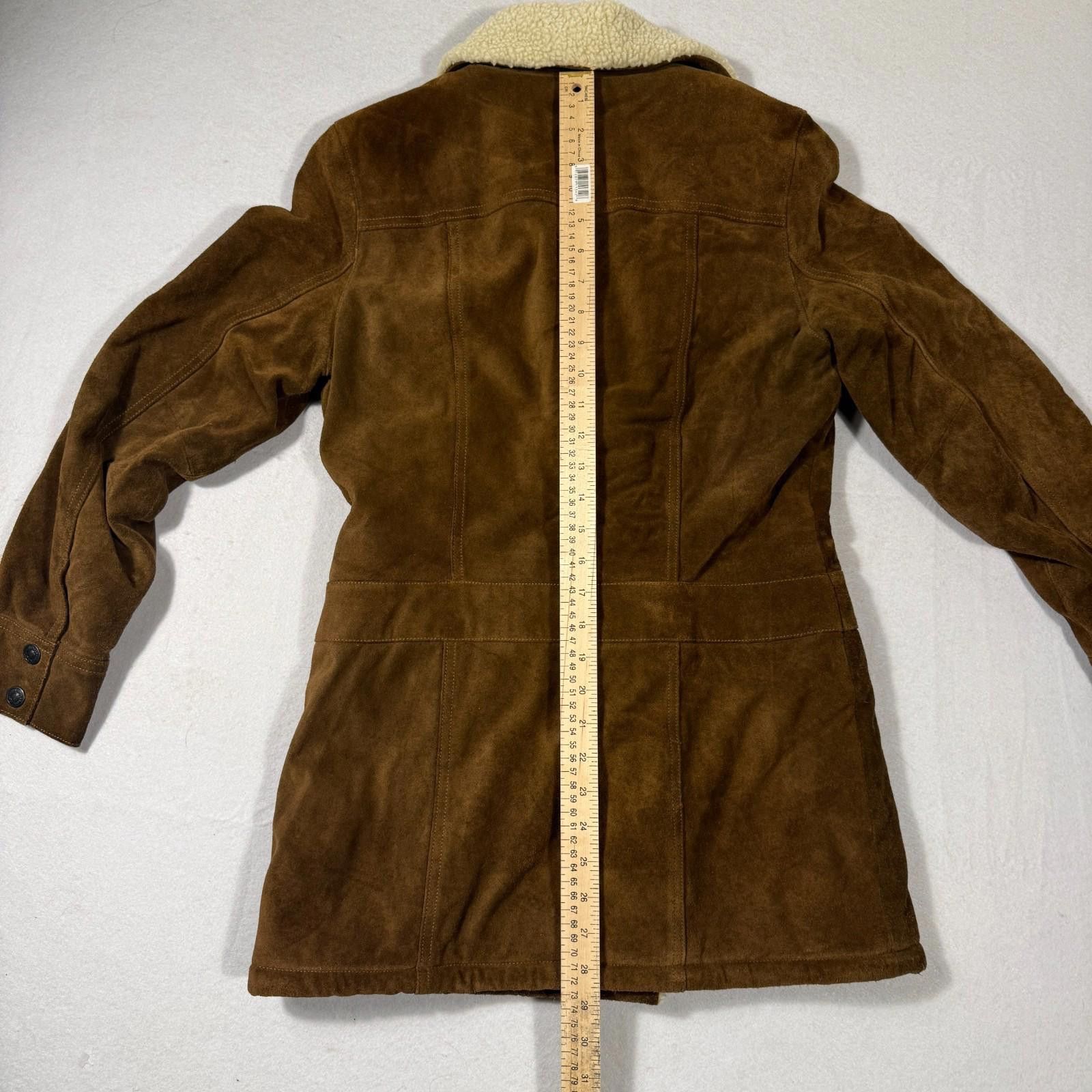 Gap GAP Y2K Genuine Suede Sherpa Jacket Coat Women Size Small Size S / US 4 / IT 40 - 10 Thumbnail