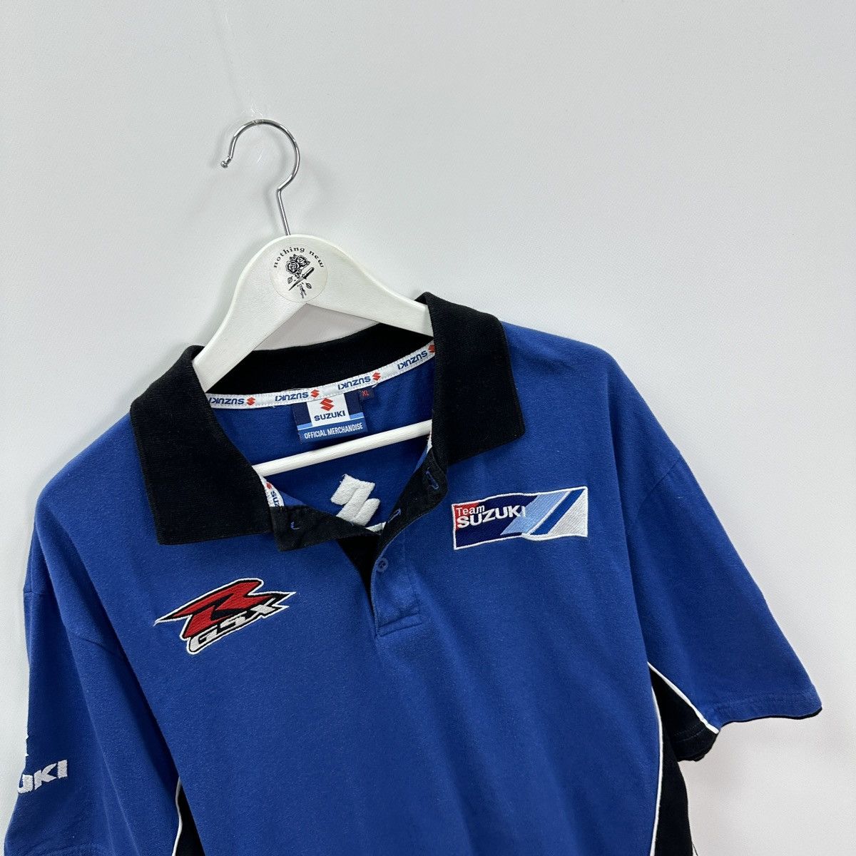 Vintage Vintage 90s Suzuki GSX Clinton Racing official polo y2k hype Size US XL / EU 56 / 4 - 6 Thumbnail