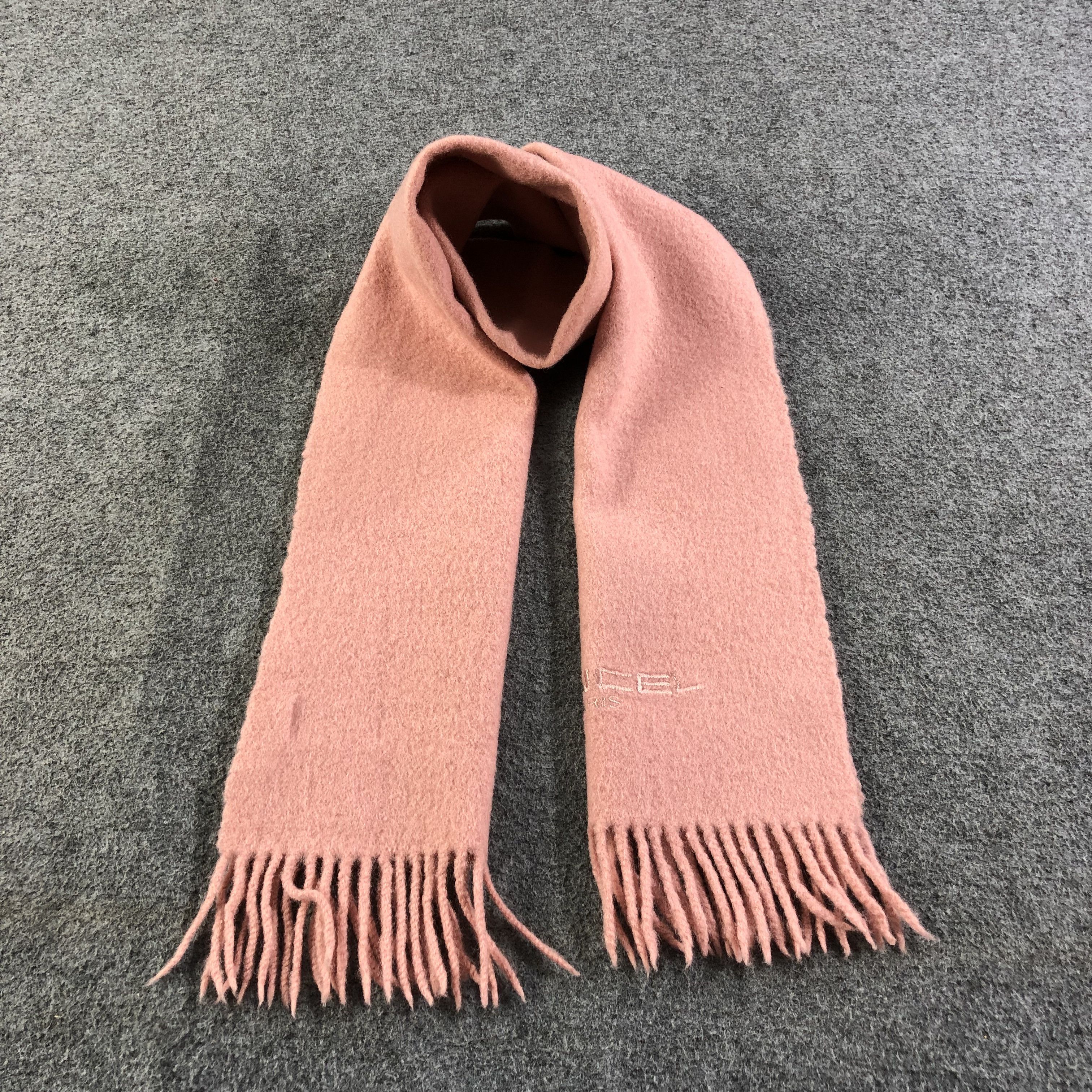 Lancel Lancel Pink Wool Scarf Muffler V1301 Size ONE SIZE - 1 Thumbnail