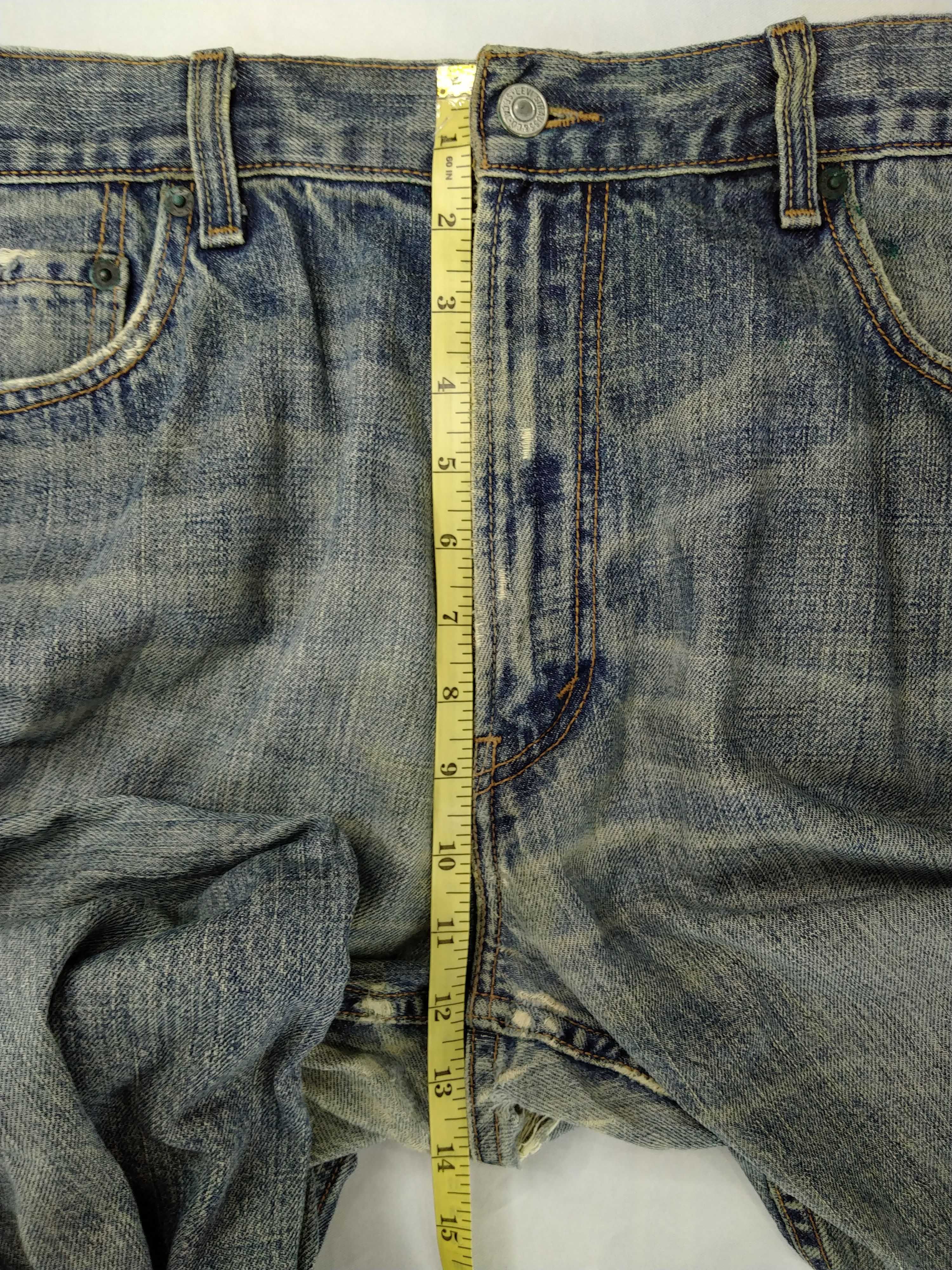 Levi's Distressed Vintage Levi's 505 Regular Fit Denim -JN403 Size US 36 / EU 52 - 6 Thumbnail
