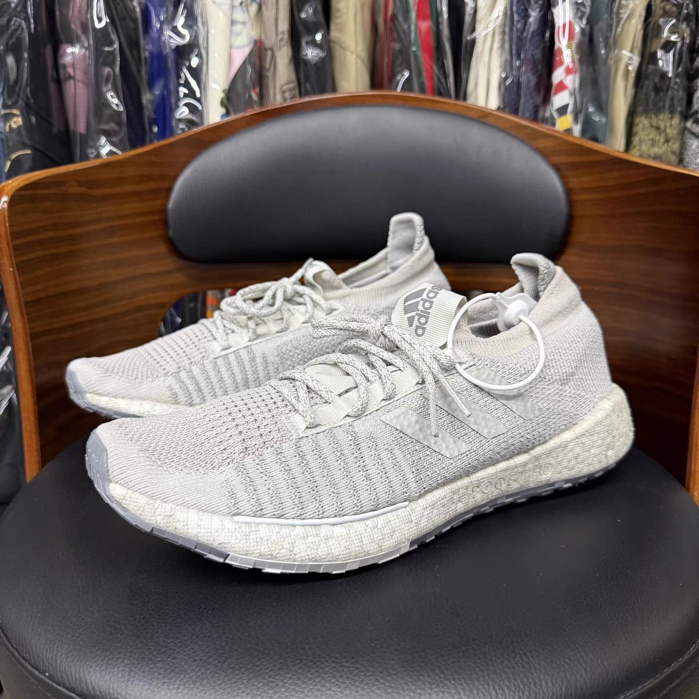Adidas adidas PulseBOOST Marathon Running Shoes Grey K15 Size US 11.5 / EU 44-45 - 1 Thumbnail