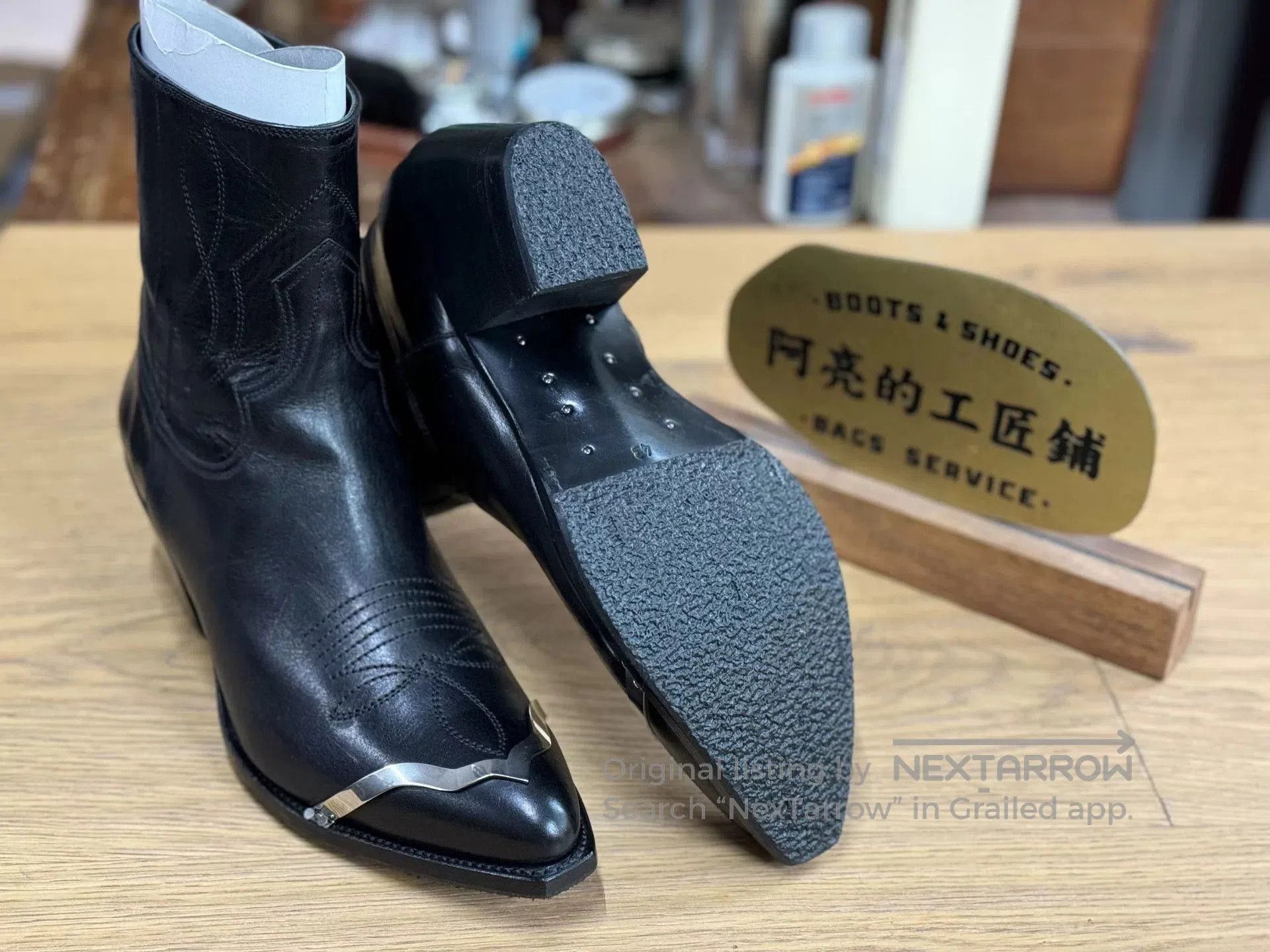 Celine Celine SS22 Metal Toe Cap Western Boots | Grailed