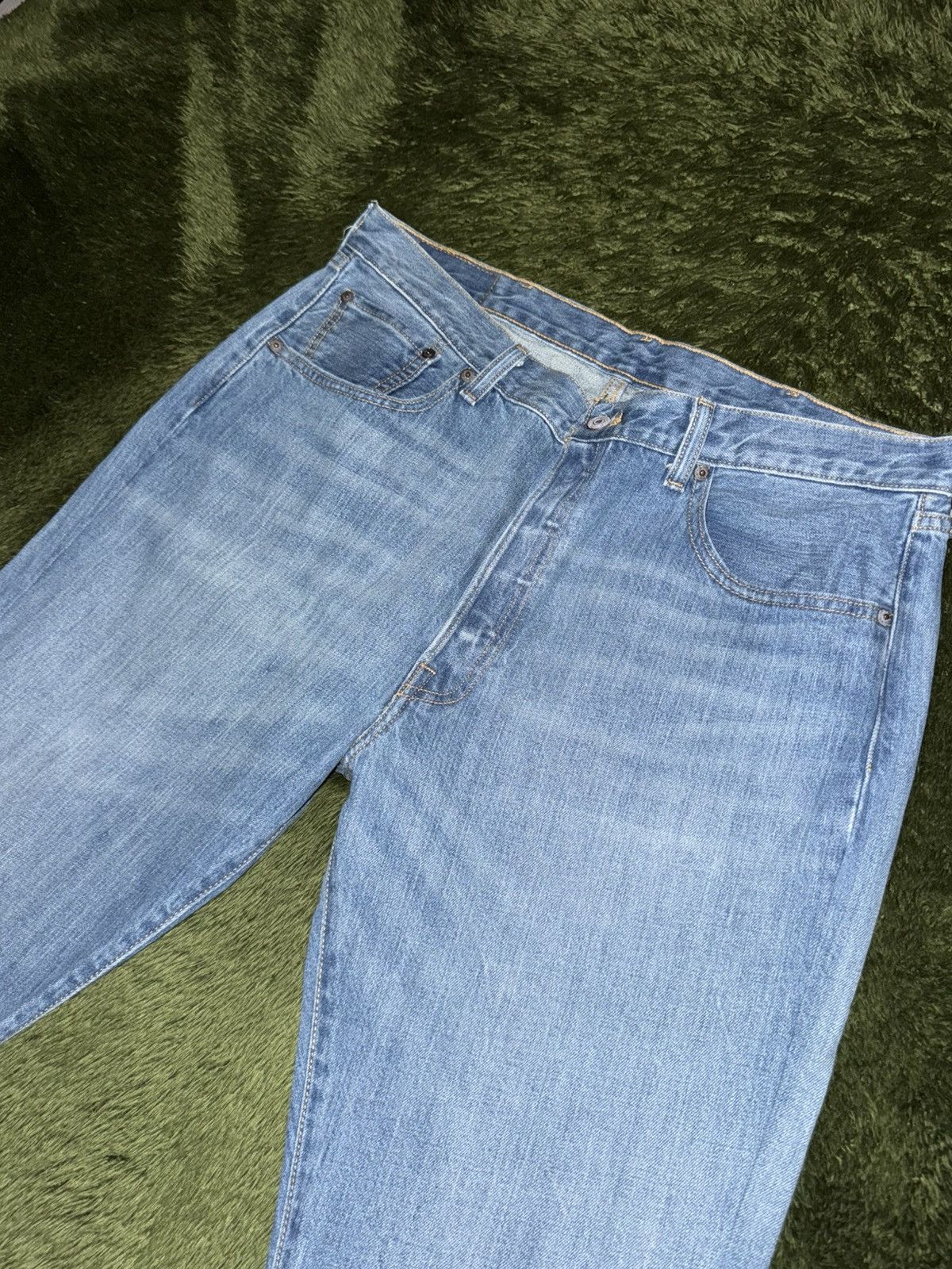 Levi's [W38/L32] Levi’s 501 Original Blank Tab Denim Indigo Size US 38 / EU 54 - 2 Thumbnail