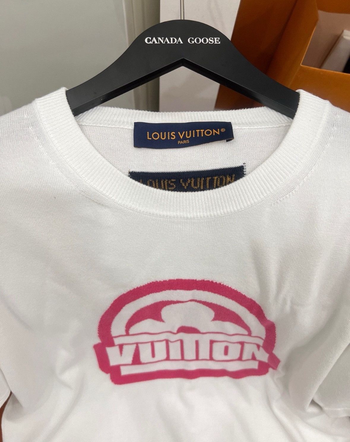 Louis Vuitton Louis Vuitton Portrait Letter Print Logo Knit Short Sleeve Size US M / EU 48-50 / 2 - 3 Thumbnail